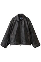【メゾンスペシャル/MAISON SPECIAL】の【UNISEX】SHEEPレザー襟付きライダース D.BLK(ブラック)|ID: prp329100004696793 ipo3291000000033917660