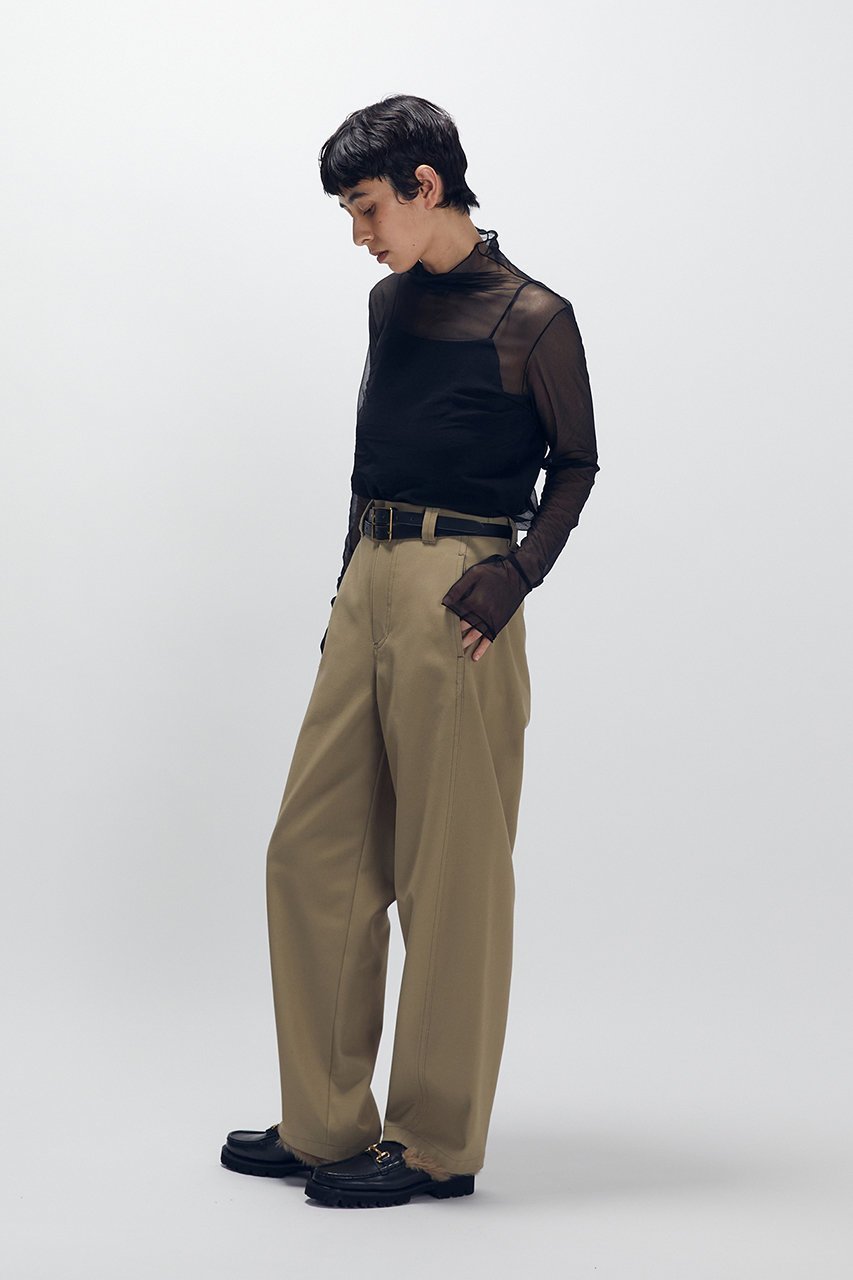 【プルミエ アロンディスモン/1er Arrondissement】のシアーハイネックカットソー 人気、トレンドファッション・服の通販 founy(ファニー) 　ファッション　Fashion　レディースファッション　Fashion for Women　トップス・カットソー　Cut & Sew Tops　シャツ・ブラウス・オフィスカジュアル　Elegant Blouses & Button-Ups　ロングTシャツ・Tシャツ　Longline T-Shirts & Tees　カットソー・ベーシックTシャツ　Cut-and-Sewn Tops / Stretch Tees & Basics　カットソー　Cut and Sewn Top　カーディガン　Cardigan, Knitwear　キャミソール　Camisole, Spaghetti Strap Top　シンプル　Simple, Minimal　スリーブ　Sleeve, Long Sleeve / Short Sleeve　トレンド　Trend, Trending Now　ハイネック　High Neck, Mock Neck　ロング　Long, Long-Length　エレガント 上品　Elegant　other-8|ID: prp329100004696799 ipo3291000000036015189