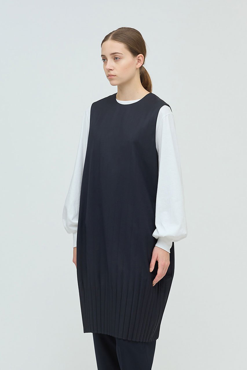 【ミズイロ インド/mizuiro ind】のプリーツヘムノースリーブワンピース 人気、トレンドファッション・服の通販 founy(ファニー) 　ファッション　Fashion　レディースファッション　Fashion for Women　ワンピース　Dresses　チュニック　Tunic Tops & Dresses　シンプル　Simple, Minimal　チュニック　Tunic, Long Top　パーティ　Party, Party Style　ロング　Long, Long-Length　other-8|ID: prp329100004696813 ipo3291000000034154538