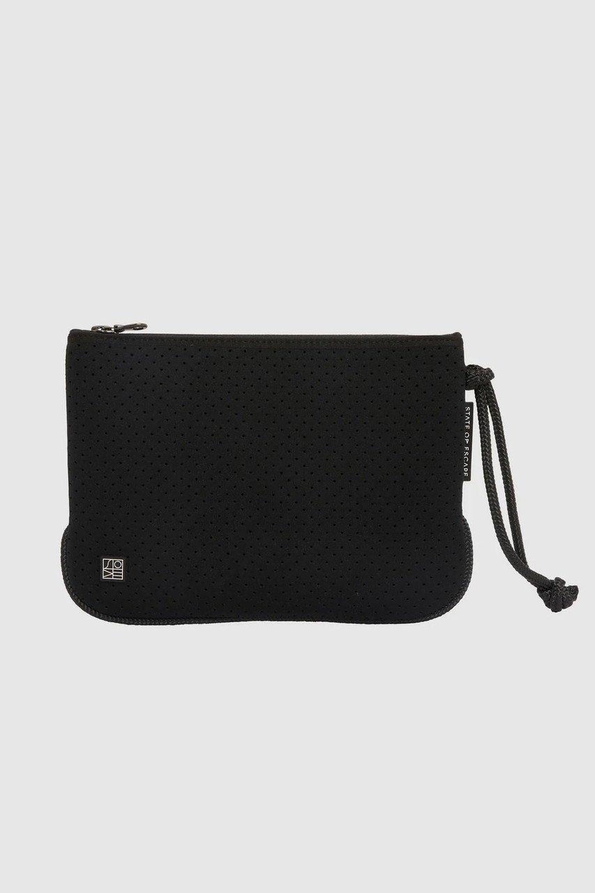 【ステイトオブエスケープ/STATE OF ESCAPE】のEveryday pouch medium flat エブリデイポーチ ミディアム フラット インテリア・キッズ・メンズ・レディースファッション・服の通販 founy(ファニー) 　ファッション　Fashion　レディースファッション　Fashion for Women　ポーチ&ミニバッグ　Pouches & Mini Bags　コンパクト　Compact, Small Size　スマート　Smart, Elegant　フラット　Flat, Flat Shoes　ポーチ　Pouch, Small Case　新作・新入荷　New Arrivals / New In　ブラック|ID: prp329100004698319 ipo3291000000033926816