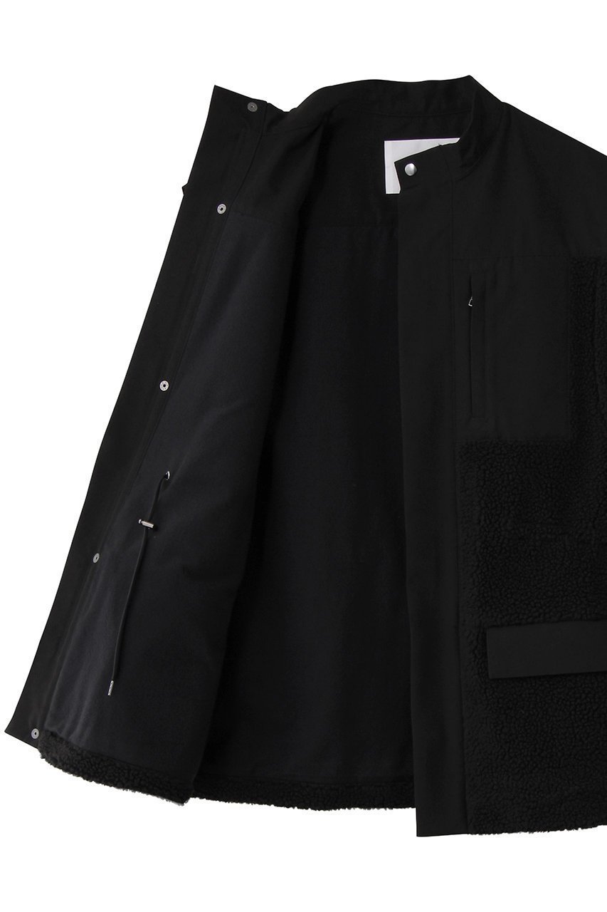 【ヴァシュモン/VACHEMENT】のリサイクルシェルタフタ×ボアベスト 人気、トレンドファッション・服の通販 founy(ファニー) 　ファッション　Fashion　レディースファッション　Fashion for Women　アウター　Coat / Outerwear Collection　レディースジャケット・軽アウター　Jackets　ジャケット　Jacket, Outerwear　ストレート　Straight, Straight Cut　タフタ　Taffeta, Structured Fabric　ドッキング　Docking, Mixed Material　ドローストリング　Drawstring, Pull Cord　フロント　Front, Front Design　ベスト　Vest, Waistcoat　ポケット　Pocket, Pocket Detail　定番　Standard, Basic Item　新作・新入荷　New Arrivals / New In　other-6|ID: prp329100004698327 ipo3291000000033926868