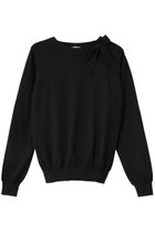 【スローン/SLOANE】の16G天竺 エクストラファインメリノウール リボンプルオーバー ブラック|ID: prp329100004698330 ipo3291000000035702375