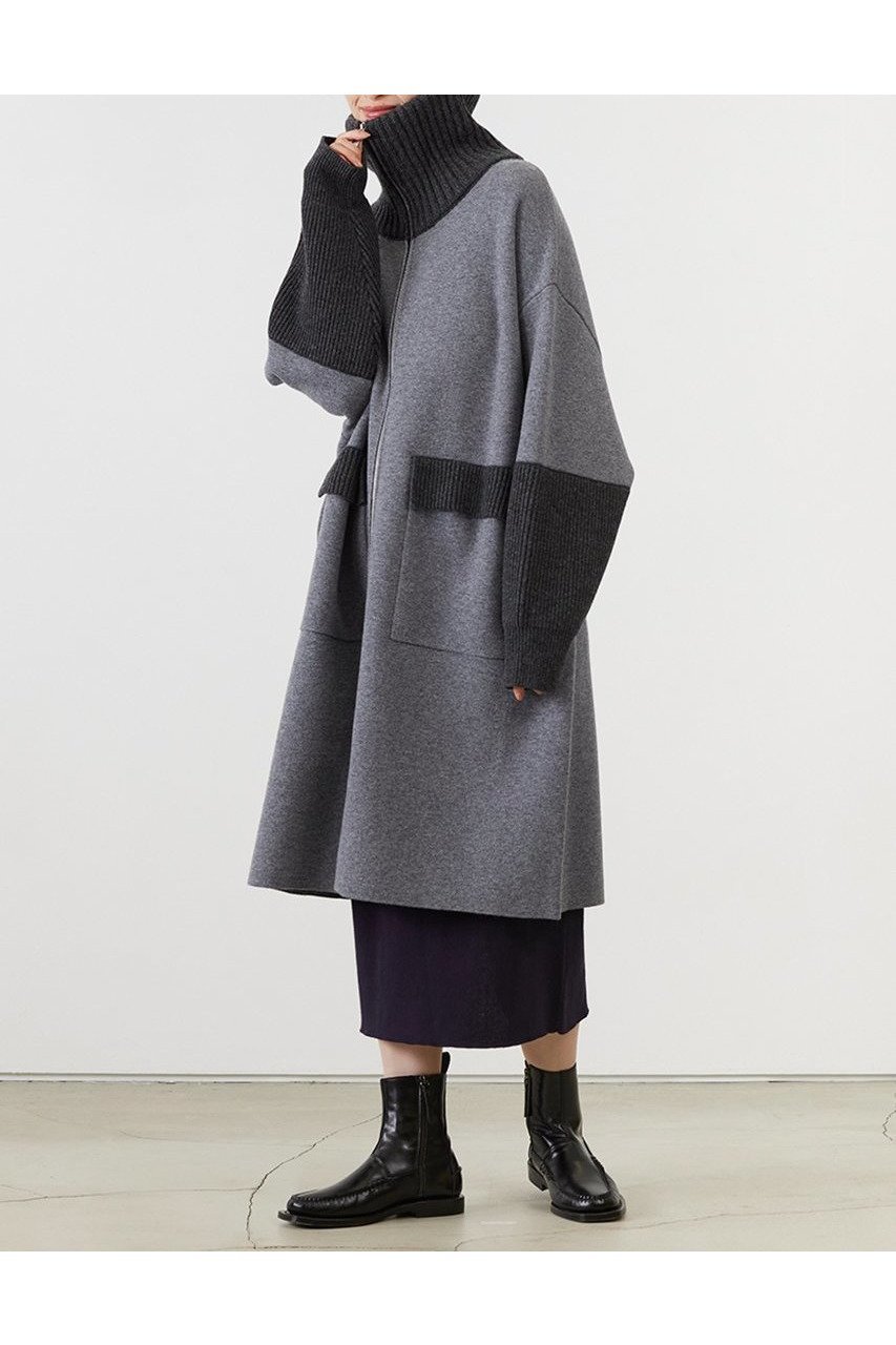 【アダワス/ADAWAS】のULTRAFINE メリノニット コート 人気、トレンドファッション・服の通販 founy(ファニー) 　ファッション　Fashion　レディースファッション　Fashion for Women　アウター　Coat / Outerwear Collection　コート・ロングコート・ピーコート　Long Coats, Peacoats & More　シンプル　Simple, Minimal　フラップ　Flap, Flap Pocket　ポケット　Pocket, Pocket Detail　ロング　Long, Long-Length　新作・新入荷　New Arrivals / New In　畦　Ribbed Knit　A/W・秋冬　Autumn/Winter　other-8|ID: prp329100004698332 ipo3291000000033926908