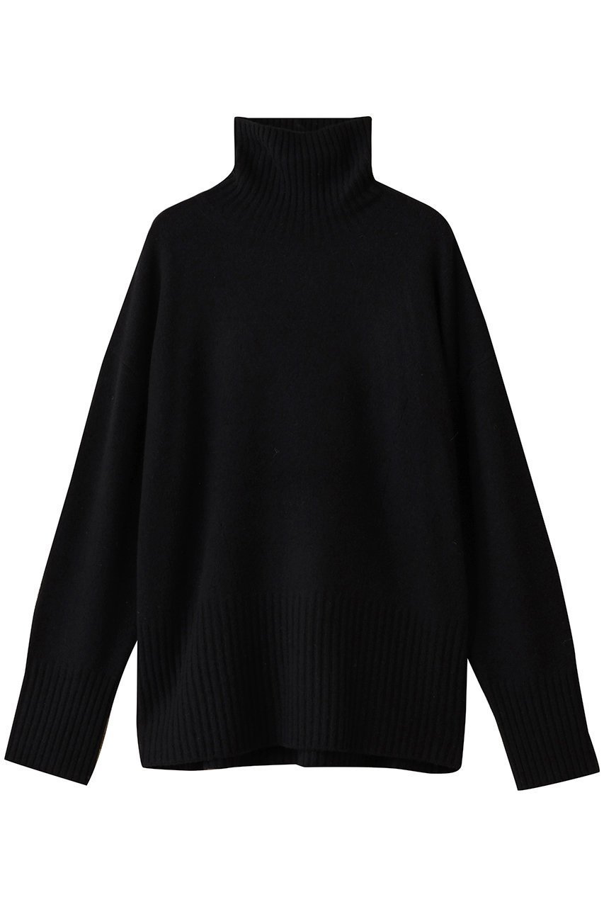 【アダワス/ADAWAS】のCASHMERE-BLEND ハイ-ネック インテリア・キッズ・メンズ・レディースファッション・服の通販 founy(ファニー) 　ファッション　Fashion　レディースファッション　Fashion for Women　トップス・カットソー　Cut & Sew Tops　ニット　Knit Tops & Sweaters　カジュアルプルオーバー・ニットトップス　Pullovers & Knit Tops / Casual Pullovers　ハイネック　High Neck, Mock Neck　リラックス　Relax, Relaxed Fit　エレガント 上品　Elegant　新作・新入荷　New Arrivals / New In　ブラック|ID: prp329100004698334 ipo3291000000033926921