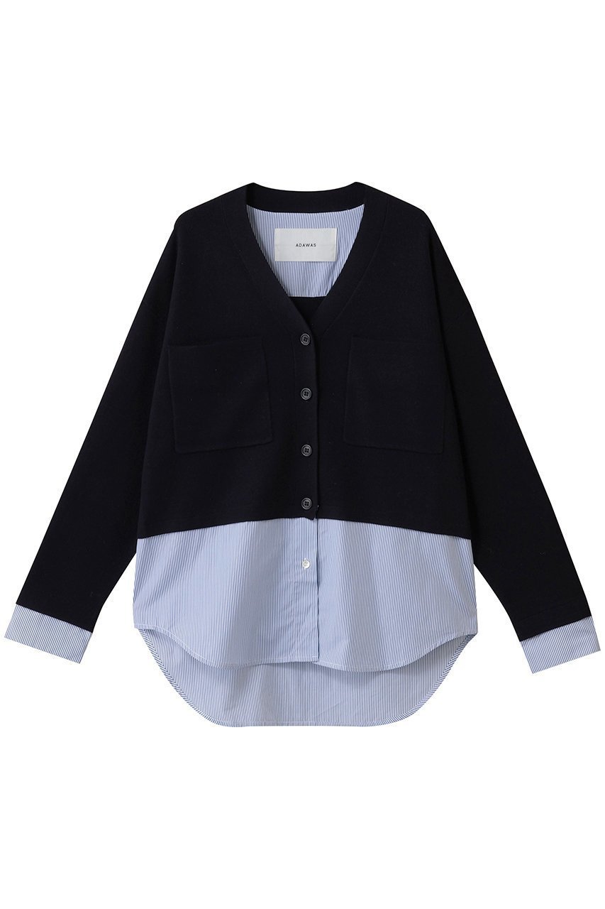 【アダワス/ADAWAS】のEXTRAFINE メリノウール カーディガン インテリア・キッズ・メンズ・レディースファッション・服の通販 founy(ファニー) 　ファッション　Fashion　レディースファッション　Fashion for Women　トップス・カットソー　Cut & Sew Tops　ニット　Knit Tops & Sweaters　カーディガン・羽織り　Layered Style Cardigans　カーディガン　Cardigan, Knitwear　タイプライター　Typewriter Fabric, Crisp Cotton　バランス　Balance, Style Balance　新作・新入荷　New Arrivals / New In　ミッドナイト|ID: prp329100004698335 ipo3291000000033926929