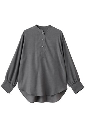 【フローレント/FLORENT】 ウールビエラ バンドカラー ブラウス人気、トレンドファッション・服の通販 founy(ファニー) ファッション Fashion レディースファッション Fashion for Women トップス・カットソー Cut & Sew Tops シャツ・ブラウス・オフィスカジュアル Elegant Blouses & Button-Ups なめらか Smooth, Silky Texture スリーブ Sleeve, Long Sleeve / Short Sleeve ドレープ Drape, Draping Fabric ロング Long, Long-Length 新作・新入荷 New Arrivals / New In |ID:prp329100004698337