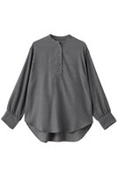 【フローレント/FLORENT】のウールビエラ バンドカラー ブラウス 人気、トレンドファッション・服の通販 founy(ファニー) ファッション Fashion レディースファッション Fashion for Women トップス・カットソー Cut & Sew Tops シャツ・ブラウス・オフィスカジュアル Elegant Blouses & Button-Ups なめらか Smooth, Silky Texture スリーブ Sleeve, Long Sleeve / Short Sleeve ドレープ Drape, Draping Fabric ロング Long, Long-Length 新作・新入荷 New Arrivals / New In |ID:prp329100004698337