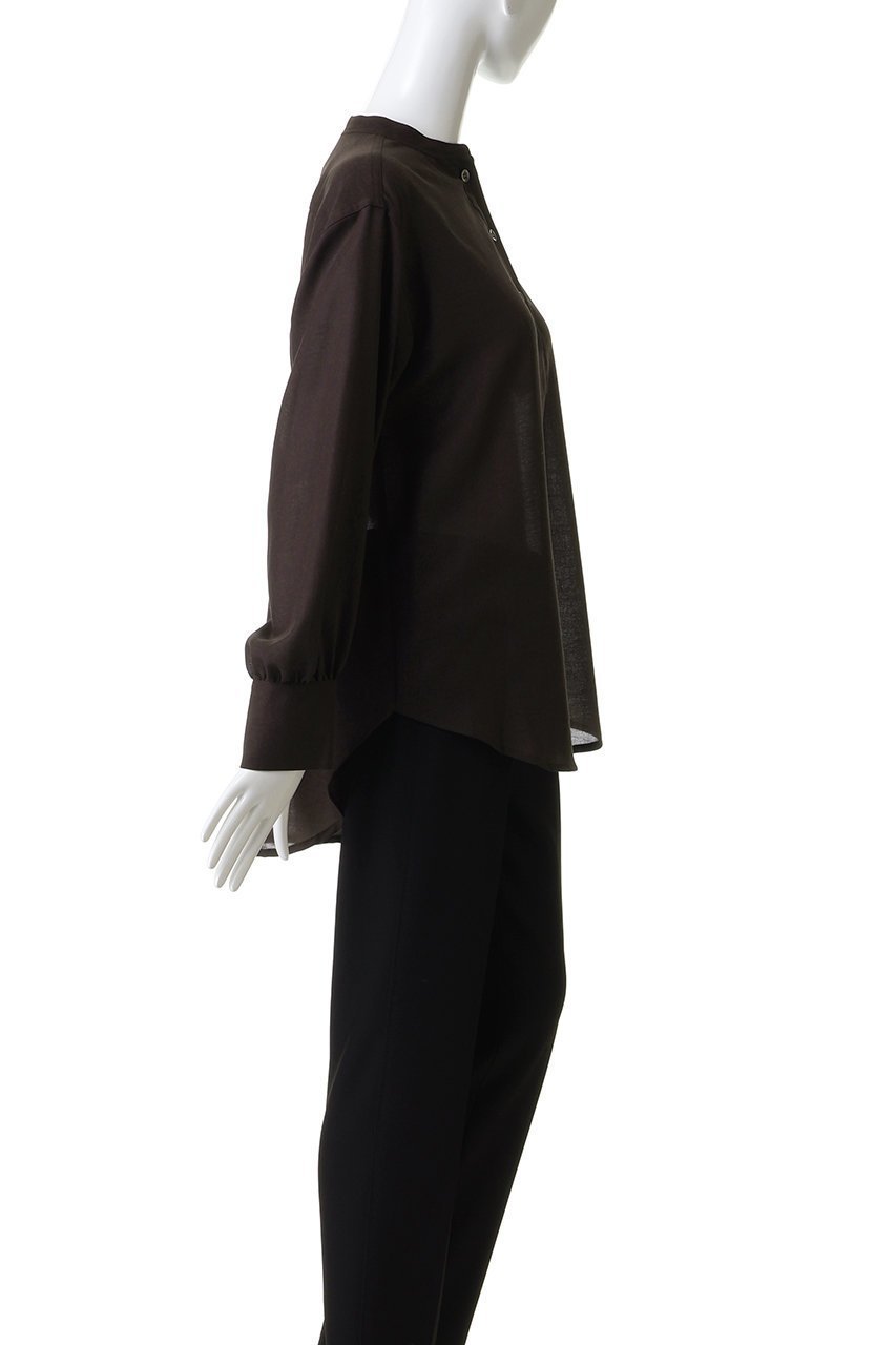【フローレント/FLORENT】のウールビエラ バンドカラー ブラウス 人気、トレンドファッション・服の通販 founy(ファニー) 　ファッション　Fashion　レディースファッション　Fashion for Women　トップス・カットソー　Cut & Sew Tops　シャツ・ブラウス・オフィスカジュアル　Elegant Blouses & Button-Ups　なめらか　Smooth, Silky Texture　スリーブ　Sleeve, Long Sleeve / Short Sleeve　ドレープ　Drape, Draping Fabric　ロング　Long, Long-Length　新作・新入荷　New Arrivals / New In　other-3|ID: prp329100004698337 ipo3291000000033926944