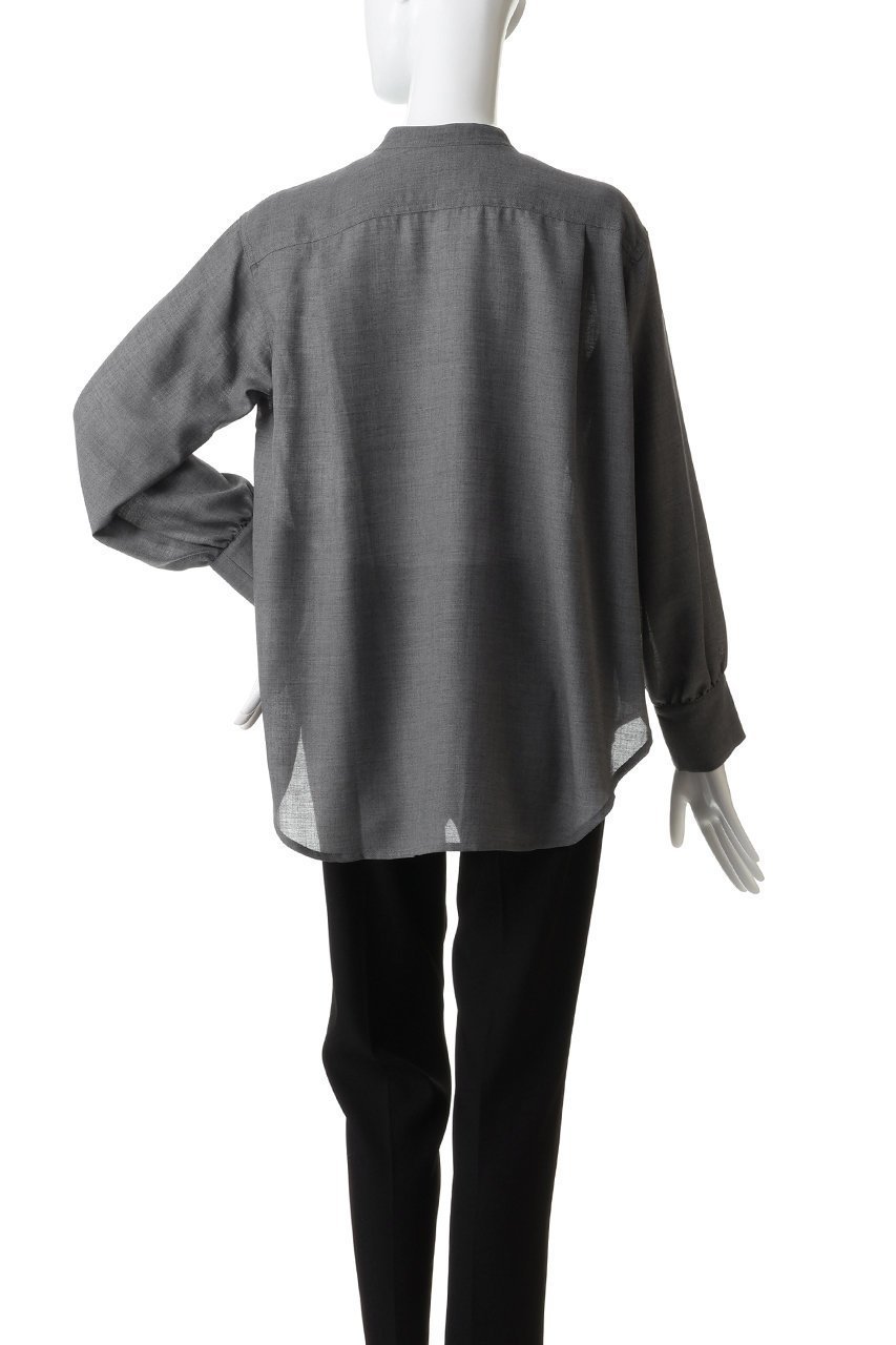 【フローレント/FLORENT】のウールビエラ バンドカラー ブラウス 人気、トレンドファッション・服の通販 founy(ファニー) 　ファッション　Fashion　レディースファッション　Fashion for Women　トップス・カットソー　Cut & Sew Tops　シャツ・ブラウス・オフィスカジュアル　Elegant Blouses & Button-Ups　なめらか　Smooth, Silky Texture　スリーブ　Sleeve, Long Sleeve / Short Sleeve　ドレープ　Drape, Draping Fabric　ロング　Long, Long-Length　other-4|ID: prp329100004698337 ipo3291000000035265489