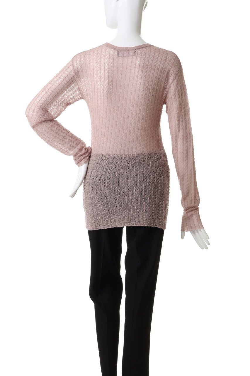 【エリオポール/heliopole】のPOINTAIL ロングスリーブニットT 人気、トレンドファッション・服の通販 founy(ファニー) 　ファッション　Fashion　レディースファッション　Fashion for Women　トップス・カットソー　Cut & Sew Tops　ニット　Knit Tops & Sweaters　カジュアルプルオーバー・ニットトップス　Pullovers & Knit Tops / Casual Pullovers　フィット　Fit, Slim Fit　新作・新入荷　New Arrivals / New In　A/W・秋冬　Autumn/Winter　透かし　Cut-Out, Lacework　other-4|ID: prp329100004698347 ipo3291000000033927029