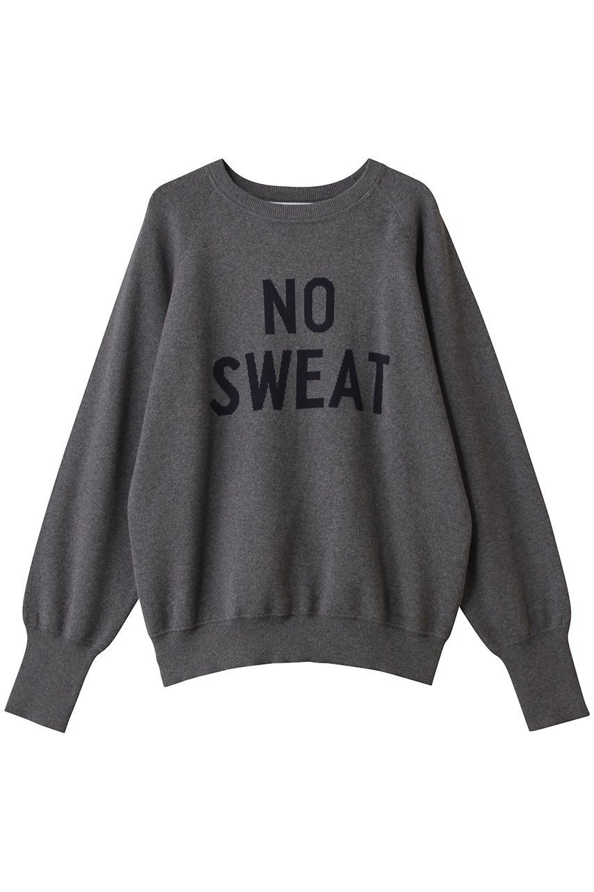 【エリオポール/heliopole】のダブルジャカードロゴニット インテリア・キッズ・メンズ・レディースファッション・服の通販 founy(ファニー) 　ファッション　Fashion　レディースファッション　Fashion for Women　トップス・カットソー　Cut & Sew Tops　ニット　Knit Tops & Sweaters　カジュアルプルオーバー・ニットトップス　Pullovers & Knit Tops / Casual Pullovers　スウェット / スエット　Sweatshirt, Sweatwear　ロング　Long, Long-Length　再入荷　Restock / Back in Stock　定番　Standard, Basic Item　A/W・秋冬　Autumn/Winter　グレー|ID: prp329100004698348 ipo3291000000035321454