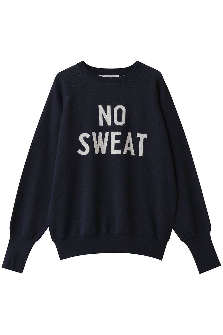 【エリオポール/heliopole】のダブルジャカードロゴニット インテリア・キッズ・メンズ・レディースファッション・服の通販 founy(ファニー) 　ファッション　Fashion　レディースファッション　Fashion for Women　トップス・カットソー　Cut & Sew Tops　ニット　Knit Tops & Sweaters　カジュアルプルオーバー・ニットトップス　Pullovers & Knit Tops / Casual Pullovers　スウェット / スエット　Sweatshirt, Sweatwear　ロング　Long, Long-Length　再入荷　Restock / Back in Stock　定番　Standard, Basic Item　A/W・秋冬　Autumn/Winter　ネイビー|ID: prp329100004698348 ipo3291000000035321455