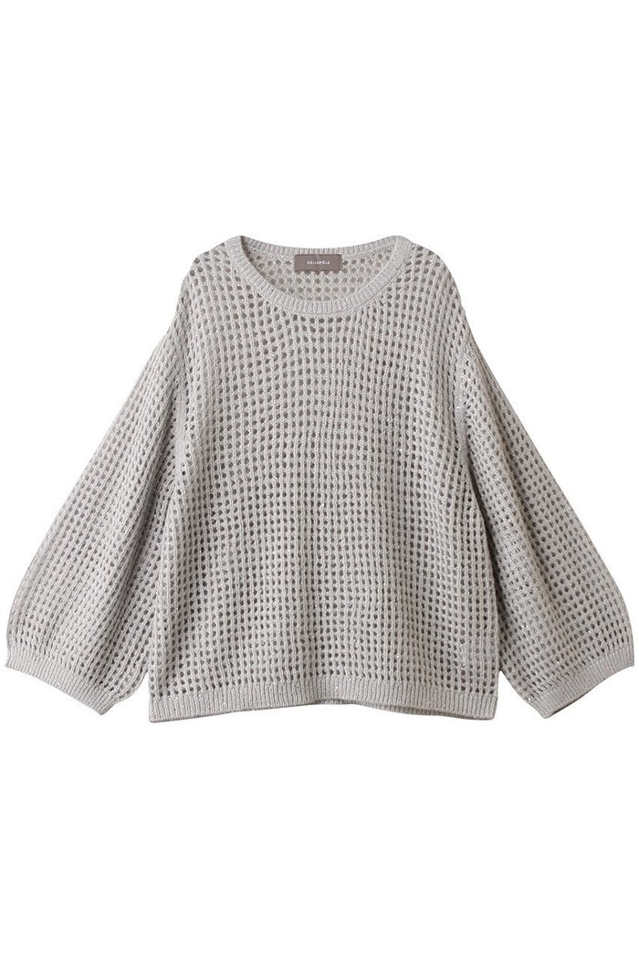【エリオポール/heliopole】のSHEER SPANGLE ニット インテリア・キッズ・メンズ・レディースファッション・服の通販 founy(ファニー) https://founy.com/ ファッション Fashion レディースファッション Fashion for Women トップス・カットソー Cut & Sew Tops ニット Knit Tops & Sweaters カジュアルプルオーバー・ニットトップス Pullovers & Knit Tops / Casual Pullovers おすすめ Recommended / Our Picks キャミソール Camisole, Spaghetti Strap Top トレンド Trend, Trending Now ハイネック High Neck, Mock Neck メッシュ Mesh, Net Fabric 新作・新入荷 New Arrivals / New In |ID: prp329100004698349 ipo3291000000033927043