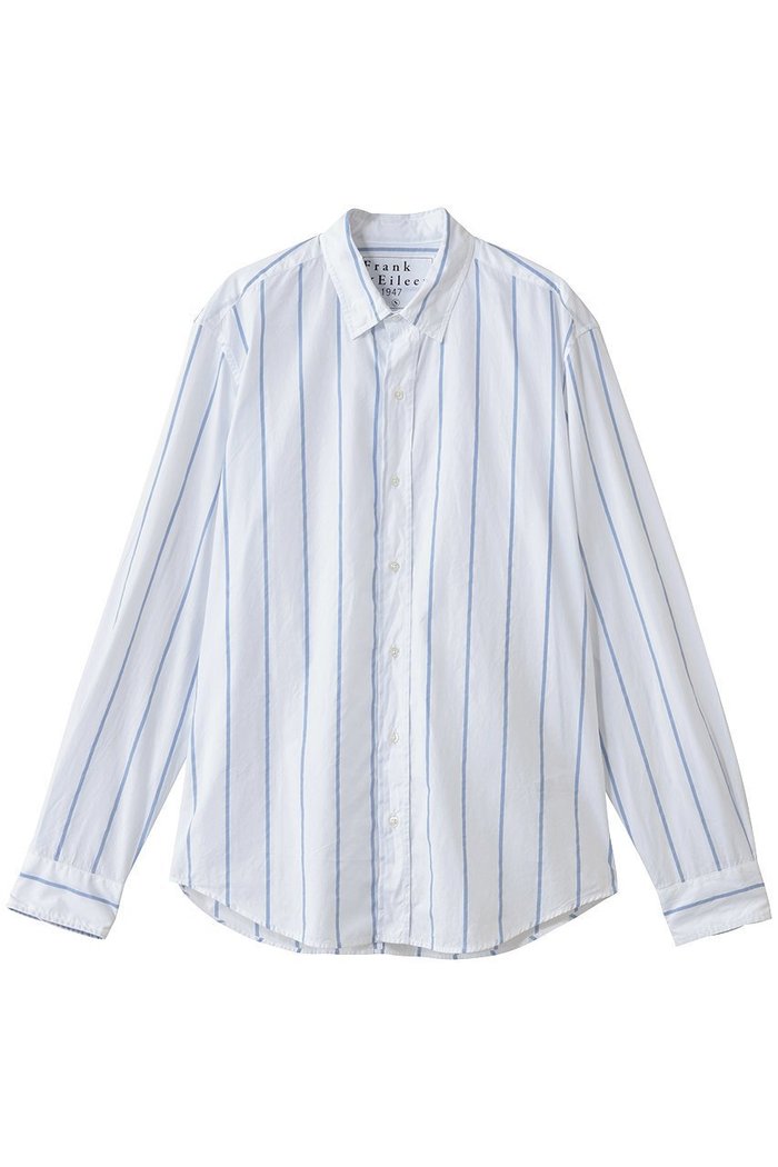 【フランク&アイリーン/Frank&Eileen / MEN】の【MEN】FINBAR イタリアンコットン ブルーストライプ シャツ インテリア・キッズ・メンズ・レディースファッション・服の通販 founy(ファニー) https://founy.com/ ファッション Fashion メンズファッション Fashion for Men インナー Innerwear ショーツ Shorts, Short Pants ジャケット Jacket, Outerwear ストライプ Stripe, Striped Pattern スリーブ Sleeve, Long Sleeve / Short Sleeve ロング Long, Long-Length |ID: prp329100004698351 ipo3291000000035321474