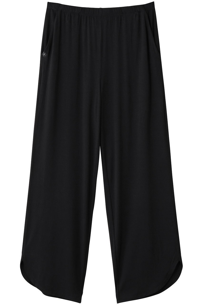 【ベアフット ドリームズ/BAREFOOT DREAMS】のバンブージャージー カーブヘム クロップ丈パンツ インテリア・キッズ・メンズ・レディースファッション・服の通販 founy(ファニー) 　ファッション　Fashion　レディースファッション　Fashion for Women　パンツ　Pants & Trousers　スタイリッシュ　Stylish, Fashionable　セットアップ　Set-Up, Coordinated Outfit　リラックス　Relax, Relaxed Fit　ブラック|ID: prp329100004698354 ipo3291000000036495585