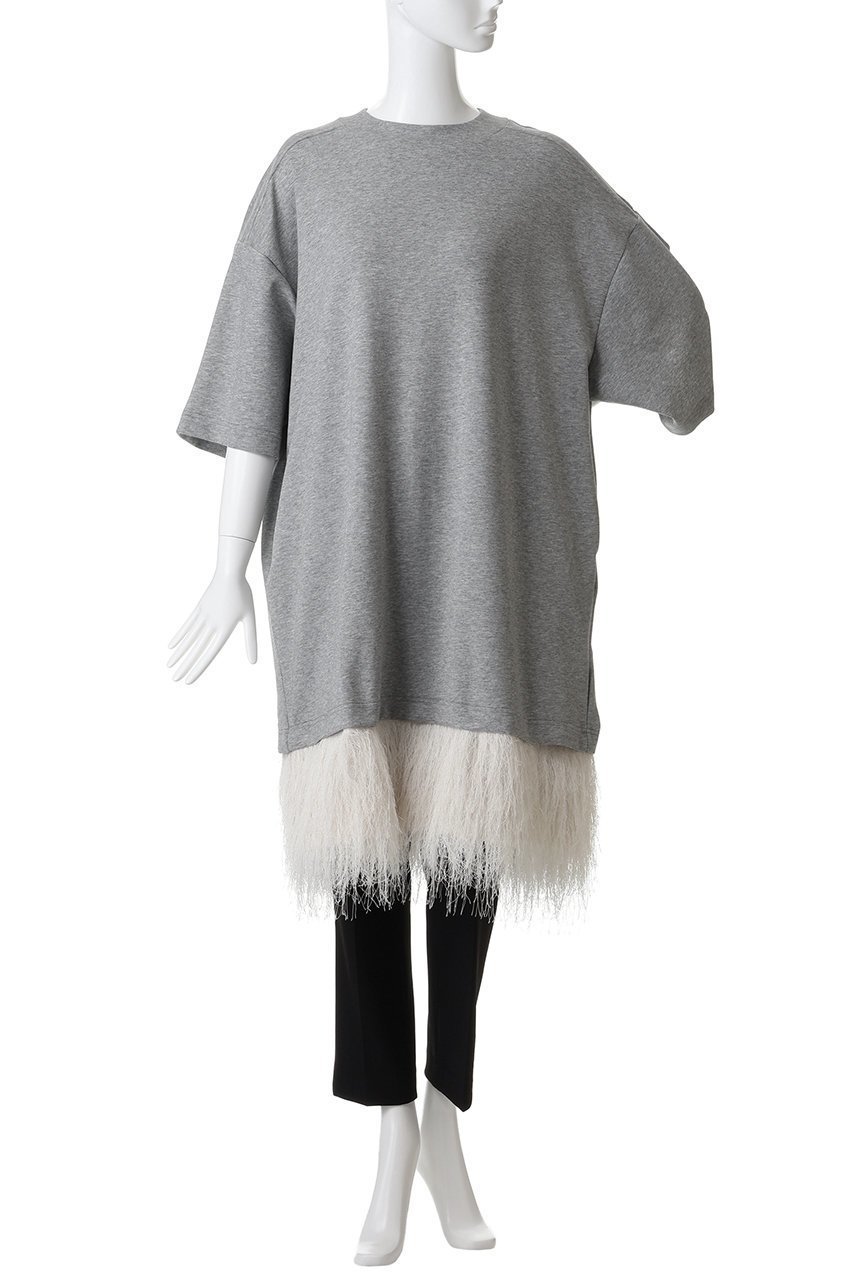 【プランク プロジェクト/PRANK PROJECT】のシャギーヘムオーバーTEE / Shaggy Hem Over Tee 人気、トレンドファッション・服の通販 founy(ファニー) 　ファッション　Fashion　レディースファッション　Fashion for Women　トップス・カットソー　Cut & Sew Tops　シャツ・ブラウス・オフィスカジュアル　Elegant Blouses & Button-Ups　ロングTシャツ・Tシャツ　Longline T-Shirts & Tees　カットソー・ベーシックTシャツ　Cut-and-Sewn Tops / Stretch Tees & Basics　ワンピース　Dresses　ショート　Short, Short Length　スリーブ　Sleeve, Long Sleeve / Short Sleeve　チュニック　Tunic, Long Top　新作・新入荷　New Arrivals / New In　other-2|ID: prp329100004698358 ipo3291000000033927125