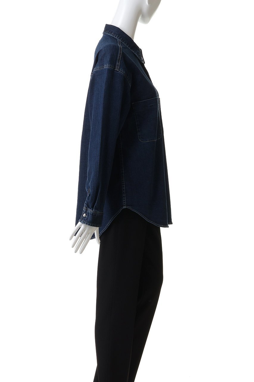 【ヤヌーク/YANUK】のデニムシャツ 人気、トレンドファッション・服の通販 founy(ファニー) 　ファッション　Fashion　レディースファッション　Fashion for Women　トップス・カットソー　Cut & Sew Tops　シャツ・ブラウス・オフィスカジュアル　Elegant Blouses & Button-Ups　おすすめ　Recommended / Our Picks　スリーブ　Sleeve, Long Sleeve / Short Sleeve　デニム　Denim, Jeans Material　リラックス　Relax, Relaxed Fit　ロング　Long, Long-Length　新作・新入荷　New Arrivals / New In　other-3|ID: prp329100004698367 ipo3291000000033927202