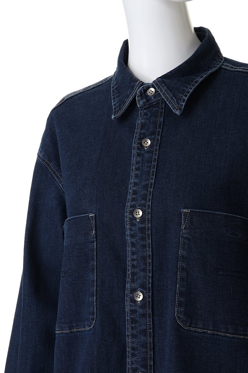【ヤヌーク/YANUK】のデニムシャツ 人気、トレンドファッション・服の通販 founy(ファニー) 　ファッション　Fashion　レディースファッション　Fashion for Women　トップス・カットソー　Cut & Sew Tops　シャツ・ブラウス・オフィスカジュアル　Elegant Blouses & Button-Ups　おすすめ　Recommended / Our Picks　スリーブ　Sleeve, Long Sleeve / Short Sleeve　デニム　Denim, Jeans Material　リラックス　Relax, Relaxed Fit　ロング　Long, Long-Length　新作・新入荷　New Arrivals / New In　other-5|ID: prp329100004698367 ipo3291000000033927205