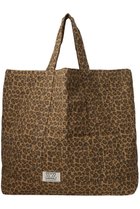 【エスゼット ブロックプリント/SZ Blockprints】のOVERSIZE TOTE LEOPARD オーバーサイズトートバッグ ブラウン|ID:prp329100004698372