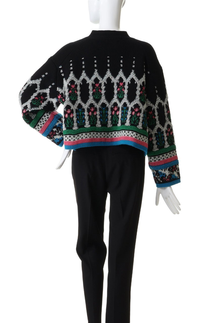 【エリオポール/heliopole】の【boussole】ジャカードVカーディガン 人気、トレンドファッション・服の通販 founy(ファニー) 　ファッション　Fashion　レディースファッション　Fashion for Women　トップス・カットソー　Cut & Sew Tops　ニット　Knit Tops & Sweaters　カーディガン・羽織り　Layered Style Cardigans　カラフル　Colorful Design　カーディガン　Cardigan, Knitwear　クロップド　Cropped, Short Length　ジャカード／ジャガード　Jacquard, Woven Pattern　other-4|ID: prp329100004698377 ipo3291000000035563763