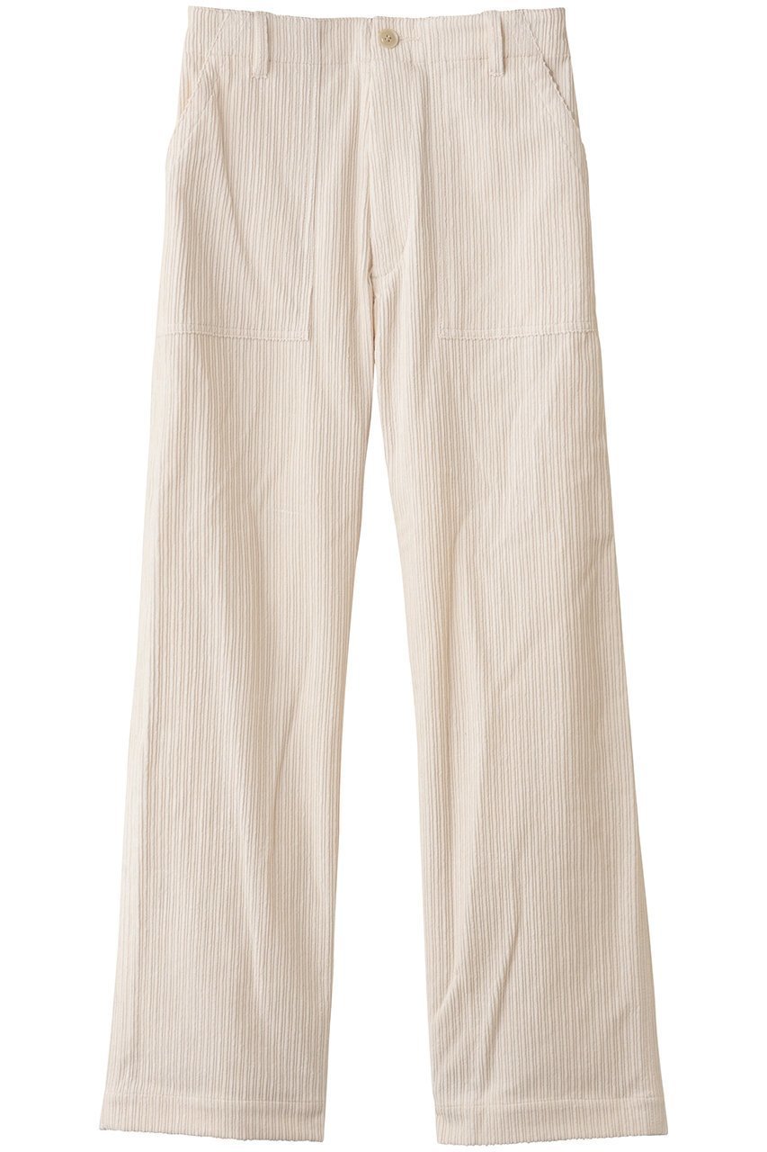 【マイ ウィークネス/MY WEAKNESS】のCorduroy Fatigue Pants インテリア・キッズ・メンズ・レディースファッション・服の通販 founy(ファニー) 　ファッション　Fashion　レディースファッション　Fashion for Women　パンツ　Pants & Trousers　コーデュロイ　Corduroy, Cord Fabric　ストレート　Straight, Straight Cut　ダブル　Double, Double-Breasted　フラップ　Flap, Flap Pocket　ポケット　Pocket, Pocket Detail　ミリタリー　Military, Army Style　モチーフ　Motif, Design Theme　エレガント 上品　Elegant　新作・新入荷　New Arrivals / New In　OFF WHITE|ID: prp329100004699917 ipo3291000000033936185