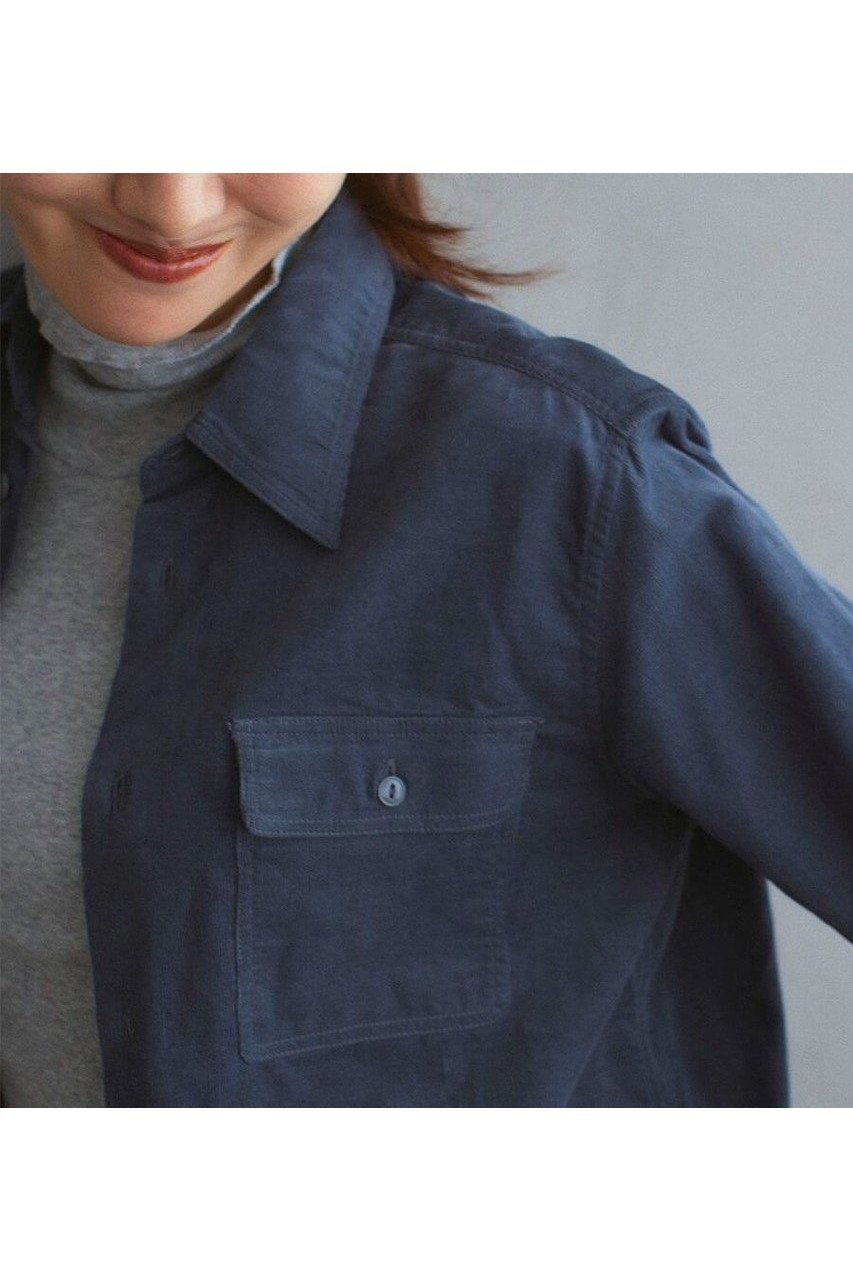 【マイ ウィークネス/MY WEAKNESS】のRanch Shirt 人気、トレンドファッション・服の通販 founy(ファニー) 　ファッション　Fashion　レディースファッション　Fashion for Women　トップス・カットソー　Cut & Sew Tops　シャツ・ブラウス・オフィスカジュアル　Elegant Blouses & Button-Ups　コーデュロイ　Corduroy, Cord Fabric　スリーブ　Sleeve, Long Sleeve / Short Sleeve　フラップ　Flap, Flap Pocket　ポケット　Pocket, Pocket Detail　ロング　Long, Long-Length　ワーク　Workwear, Utility Style　定番　Standard, Basic Item　新作・新入荷　New Arrivals / New In　other-6|ID: prp329100004699919 ipo3291000000033936210
