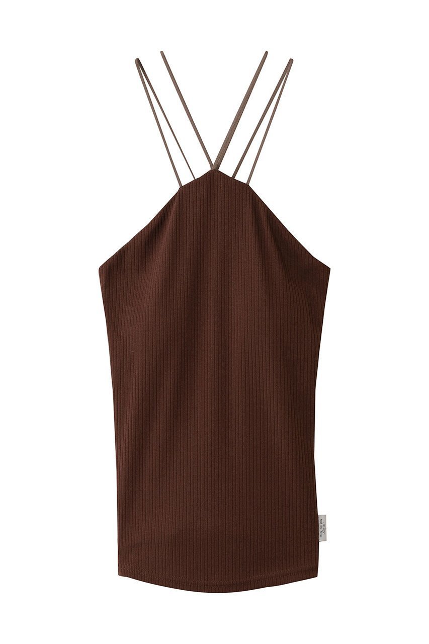 【ジュリエ/Julier】のリブクロスキャミソール インテリア・キッズ・メンズ・レディースファッション・服の通販 founy(ファニー) 　ファッション　Fashion　レディースファッション　Fashion for Women　トップス・カットソー　Cut & Sew Tops　キャミソール&ノースリーブ　Camisoles & Sleeveless Tops　スポーツウェア　Functional & Stylish Sportswear　スポーツ トップス　Athletic Tops / Workout Tops / Training Shirts　キャミソール　Camisole, Spaghetti Strap Top　スポーツ　Sports, Activewear　ヨガ　Yoga, Yoga Wear　ワーク　Workwear, Utility Style　新作・新入荷　New Arrivals / New In　ブラウン|ID: prp329100004699926 ipo3291000000033936277