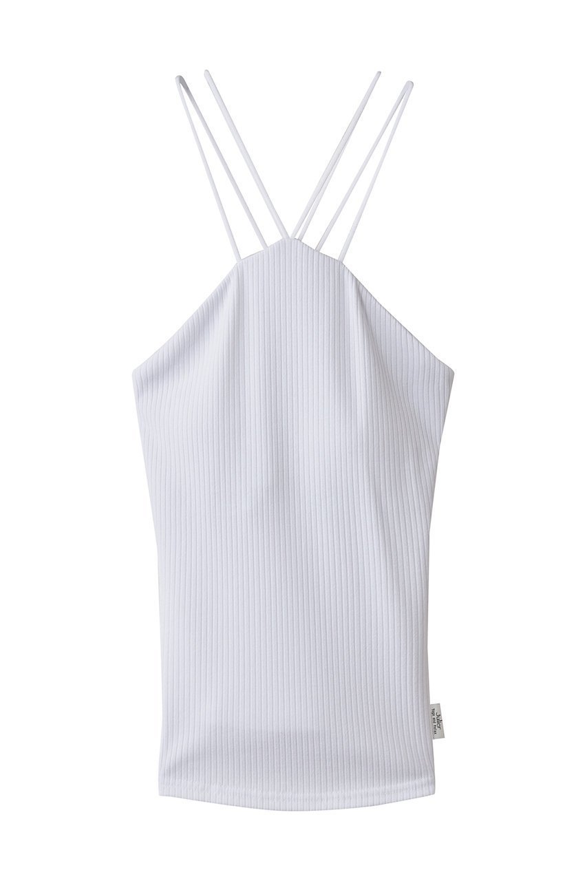 【ジュリエ/Julier】のリブクロスキャミソール インテリア・キッズ・メンズ・レディースファッション・服の通販 founy(ファニー) 　ファッション　Fashion　レディースファッション　Fashion for Women　トップス・カットソー　Cut & Sew Tops　キャミソール&ノースリーブ　Camisoles & Sleeveless Tops　スポーツウェア　Functional & Stylish Sportswear　スポーツ トップス　Athletic Tops / Workout Tops / Training Shirts　キャミソール　Camisole, Spaghetti Strap Top　スポーツ　Sports, Activewear　ヨガ　Yoga, Yoga Wear　ワーク　Workwear, Utility Style　ホワイト|ID: prp329100004699926 ipo3291000000035970176