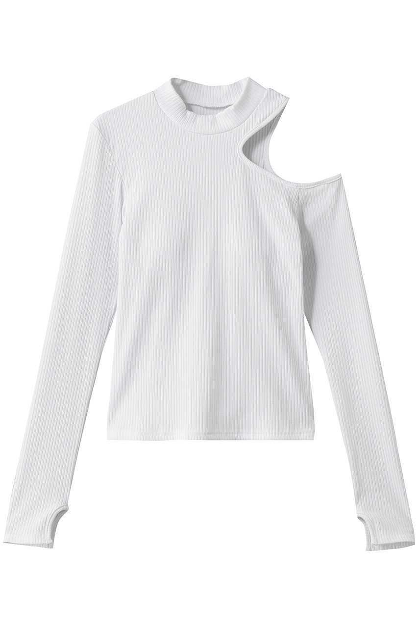 【ジュリエ/Julier】のリブロングスリーブプルオーバー インテリア・キッズ・メンズ・レディースファッション・服の通販 founy(ファニー) 　ファッション　Fashion　レディースファッション　Fashion for Women　トップス・カットソー　Cut & Sew Tops　カジュアルプルオーバー・ニットトップス　Pullovers & Knit Tops / Casual Pullovers　スポーツウェア　Functional & Stylish Sportswear　スポーツ トップス　Athletic Tops / Workout Tops / Training Shirts　インナー　Innerwear　カッティング　Cutting Detail　スポーツ　Sports, Activewear　モックネック　Mock Neck, Short Turtleneck　ワーク　Workwear, Utility Style　新作・新入荷　New Arrivals / New In　ホワイト|ID: prp329100004699928 ipo3291000000033936292