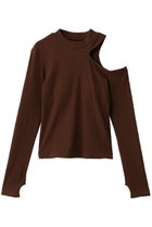 【ジュリエ/Julier】のリブロングスリーブプルオーバー ブラウン|ID: prp329100004699928 ipo3291000000035970188