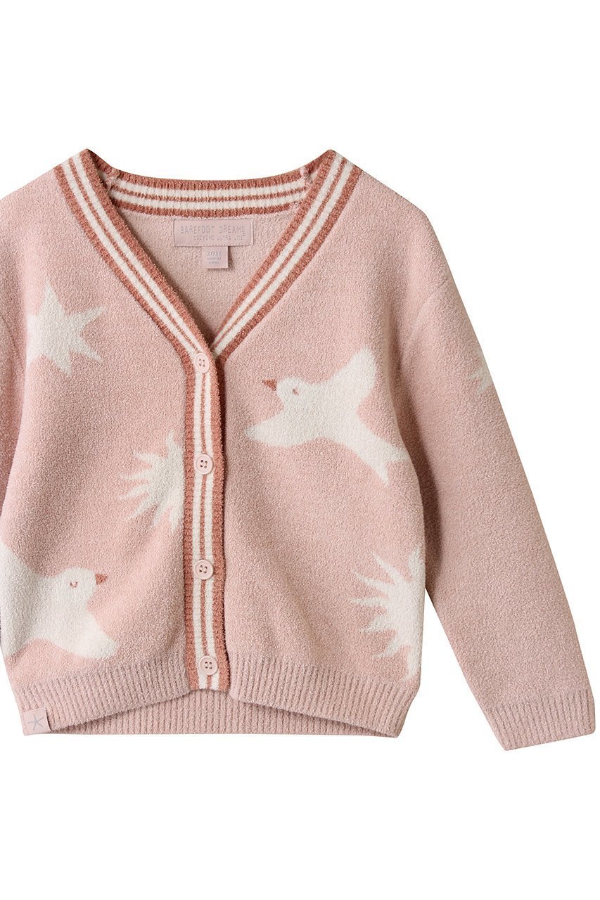 【ベアフットドリームス/BAREFOOT DREAMS / KIDS】の【KIDS】コージーシックウルトラライト スパロウ カーディガン 人気、トレンドファッション・服の通販 founy(ファニー) 　ファッション　Fashion　キッズファッション　Fashion for Kids　アウター　Coat Outerwear /Kids　おすすめ　Recommended / Our Picks　カーディガン　Cardigan, Knitwear　ギフト プレゼント　Gift / Present　ストライプ　Stripe, Striped Pattern　モチーフ　Motif, Design Theme　other-3|ID: prp329100004699940 ipo3291000000036191990