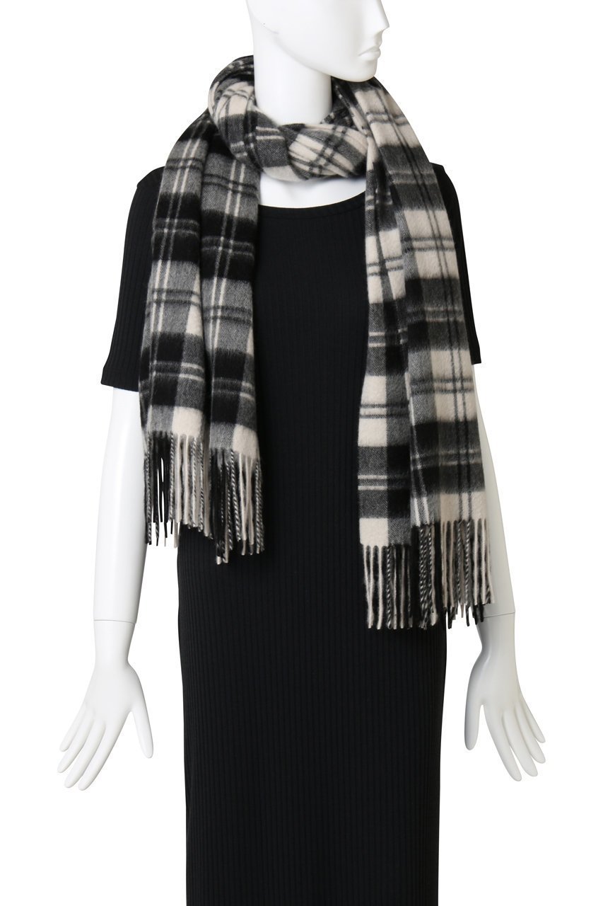 【ガリャルダガランテ/GALLARDAGALANTE】のチェックカシミヤストール 人気、トレンドファッション・服の通販 founy(ファニー) 　ファッション　Fashion　レディースファッション　Fashion for Women　ストール　Soft & Warm Scarves　マフラー・スヌード / 冬小物の定番　Scarves & Mufflers　ストール　Stole, Wrap　チェック　Check, Plaid, Tartan　トレンド　Trend, Trending Now　フリンジ　Fringe, Tassel　マフラー　Scarf, Muffler　other-2|ID: prp329100004699941 ipo3291000000035381573