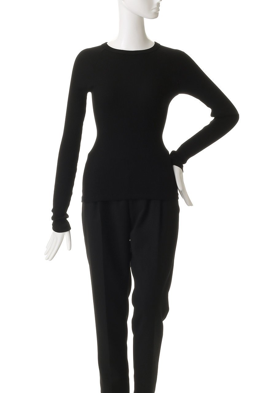 【マルティニーク/martinique】の《別注》【Oscalito】リブクルーネックプルオーバー 人気、トレンドファッション・服の通販 founy(ファニー) 　ファッション　Fashion　レディースファッション　Fashion for Women　トップス・カットソー　Cut & Sew Tops　シャツ・ブラウス・オフィスカジュアル　Elegant Blouses & Button-Ups　ロングTシャツ・Tシャツ　Longline T-Shirts & Tees　カジュアルプルオーバー・ニットトップス　Pullovers & Knit Tops / Casual Pullovers　カットソー・ベーシックTシャツ　Cut-and-Sewn Tops / Stretch Tees & Basics　インナー　Innerwear　スリーブ　Sleeve, Long Sleeve / Short Sleeve　ロング　Long, Long-Length　別注　Limited Edition, Custom Order　other-2|ID: prp329100004699945 ipo3291000000035858800