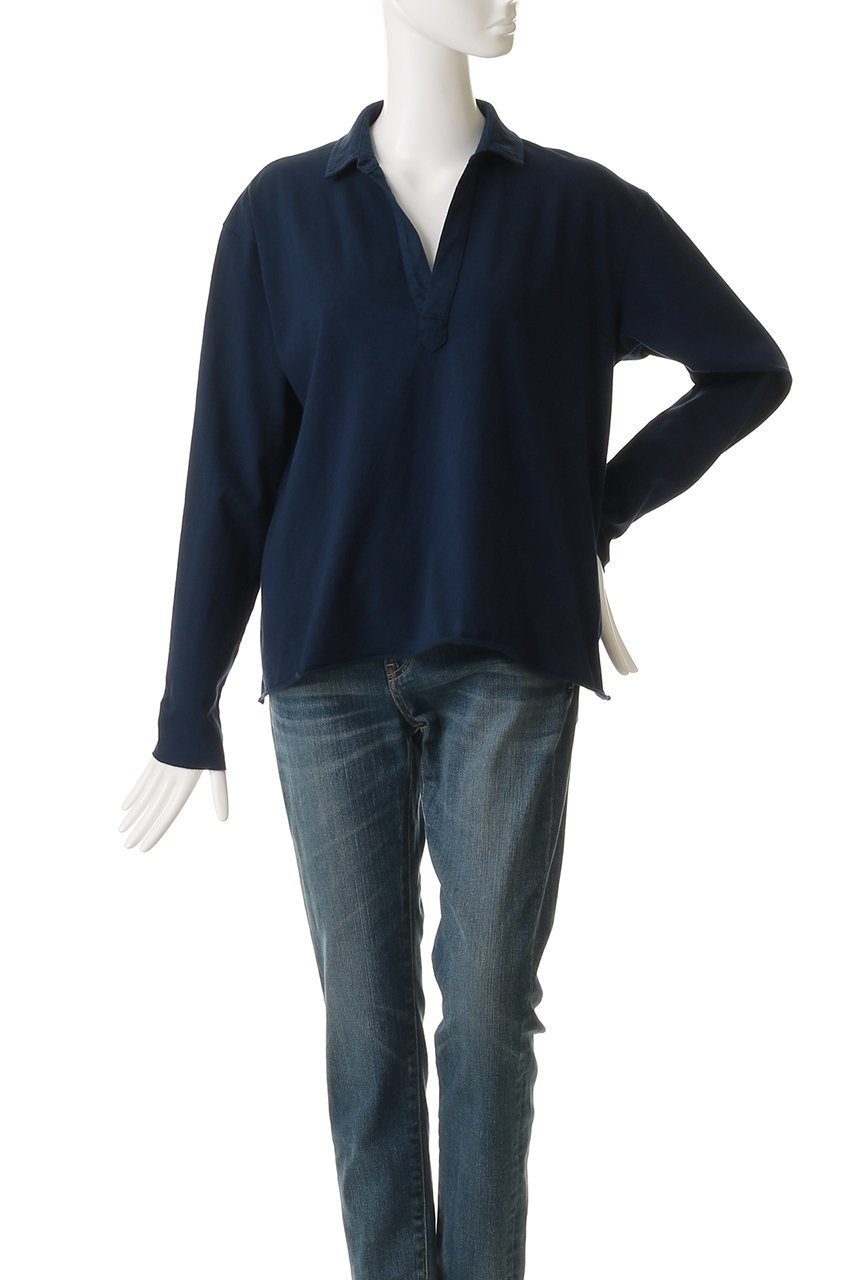 【フランク&アイリーン/Frank&Eileen】のPATRICK HERITAGE JERSEY スキッパーカットソー 人気、トレンドファッション・服の通販 founy(ファニー) 　ファッション　Fashion　レディースファッション　Fashion for Women　トップス・カットソー　Cut & Sew Tops　シャツ・ブラウス・オフィスカジュアル　Elegant Blouses & Button-Ups　レディースパーカー・カジュアルフーディー　Casual Hoodies & Sweatshirts　ロングTシャツ・Tシャツ　Longline T-Shirts & Tees　カットソー・ベーシックTシャツ　Cut-and-Sewn Tops / Stretch Tees & Basics　おすすめ　Recommended / Our Picks　カットソー　Cut and Sewn Top　スキッパー　Skipper, Open Collar　スラックス　Slacks, Dress Pants　スリーブ　Sleeve, Long Sleeve / Short Sleeve　デニム　Denim, Jeans Material　ロング　Long, Long-Length　エレガント 上品　Elegant　新作・新入荷　New Arrivals / New In　other-2|ID: prp329100004699950 ipo3291000000033936481