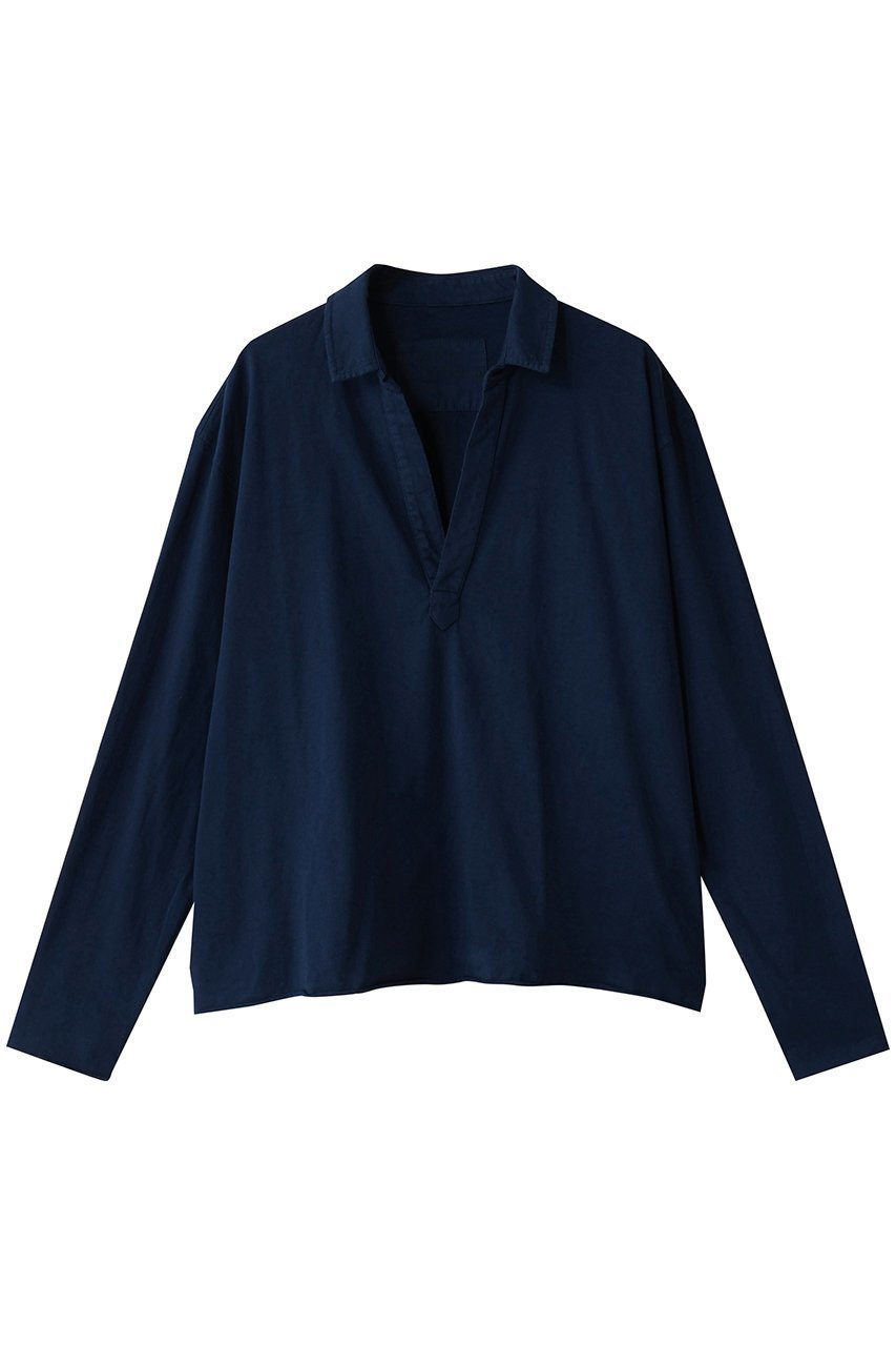 【フランク&アイリーン/Frank&Eileen】のPATRICK HERITAGE JERSEY スキッパーカットソー インテリア・キッズ・メンズ・レディースファッション・服の通販 founy(ファニー) 　ファッション　Fashion　レディースファッション　Fashion for Women　トップス・カットソー　Cut & Sew Tops　シャツ・ブラウス・オフィスカジュアル　Elegant Blouses & Button-Ups　レディースパーカー・カジュアルフーディー　Casual Hoodies & Sweatshirts　ロングTシャツ・Tシャツ　Longline T-Shirts & Tees　カットソー・ベーシックTシャツ　Cut-and-Sewn Tops / Stretch Tees & Basics　おすすめ　Recommended / Our Picks　カットソー　Cut and Sewn Top　スキッパー　Skipper, Open Collar　スラックス　Slacks, Dress Pants　スリーブ　Sleeve, Long Sleeve / Short Sleeve　デニム　Denim, Jeans Material　ロング　Long, Long-Length　エレガント 上品　Elegant　ダークネイビー|ID: prp329100004699950 ipo3291000000035385442