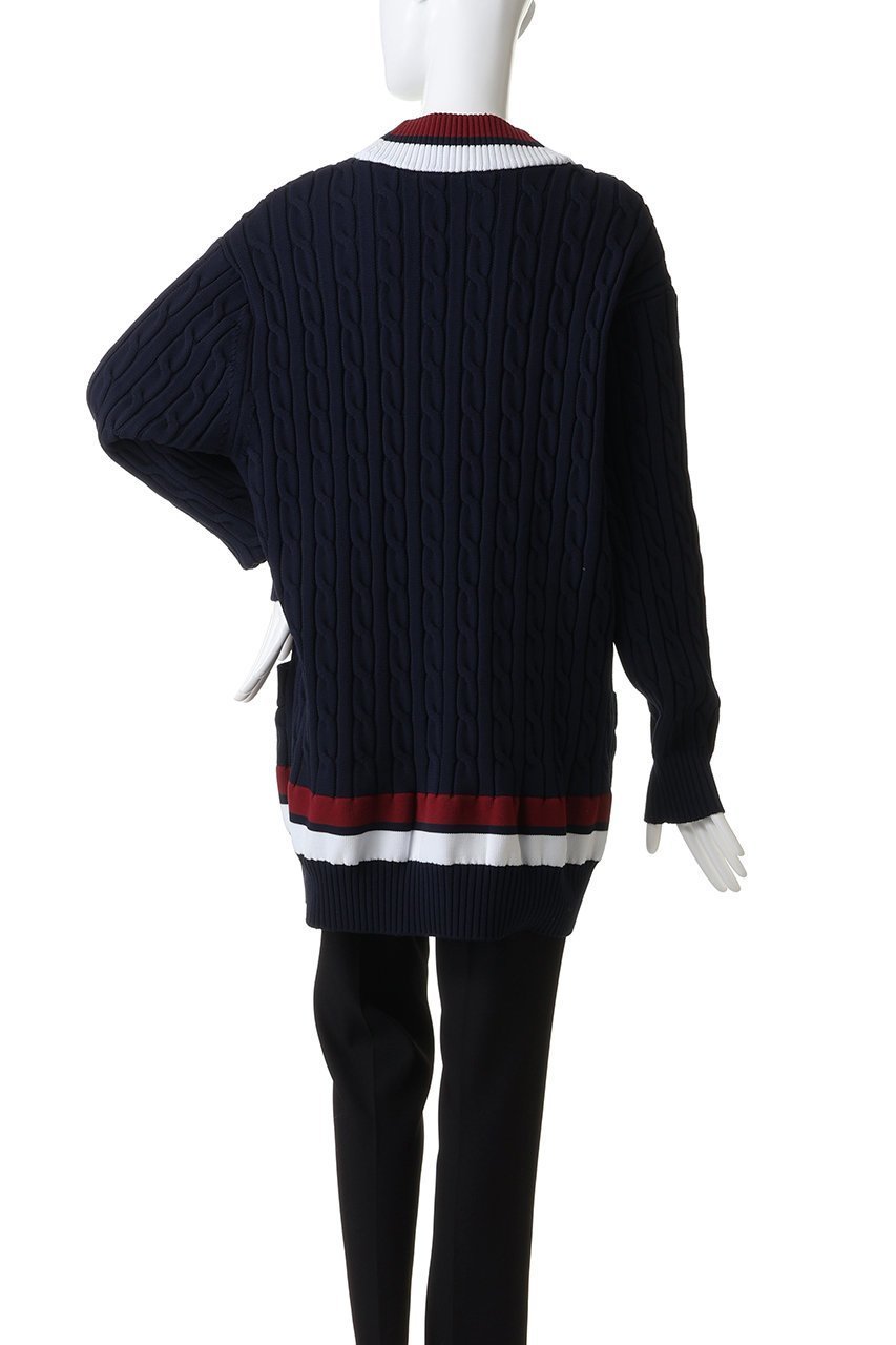 【マディソンブルー/MADISONBLUE】のTENNIS SWEATER CD セーター カーディガン 人気、トレンドファッション・服の通販 founy(ファニー) 　ファッション　Fashion　レディースファッション　Fashion for Women　トップス・カットソー　Cut & Sew Tops　ニット　Knit Tops & Sweaters　カーディガン・羽織り　Layered Style Cardigans　レディースパーカー・カジュアルフーディー　Casual Hoodies & Sweatshirts　スウェット・クルーネックトップス　Sweatshirts & Crewnecks / Relaxed Fit Sweat Tops　カーディガン　Cardigan, Knitwear　スポーティ　Sporty, Casual Athletic　セーター　Sweater, Knitwear　ビッグ　Big, Oversized　other-4|ID: prp329100004699954 ipo3291000000035970268