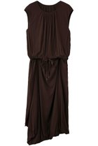 【プレインピープル/PLAIN PEOPLE】のシアーハイツイストフライスギャザーワンピース ブラウン|ID: prp329100004699958 ipo3291000000035970272