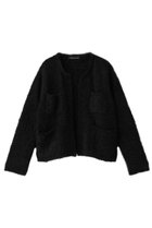 【ミズイロ インド/mizuiro ind】のhairly crew neck C/D with pockets カーディガン black|ID: prp329100004699964 ipo3291000000033936604