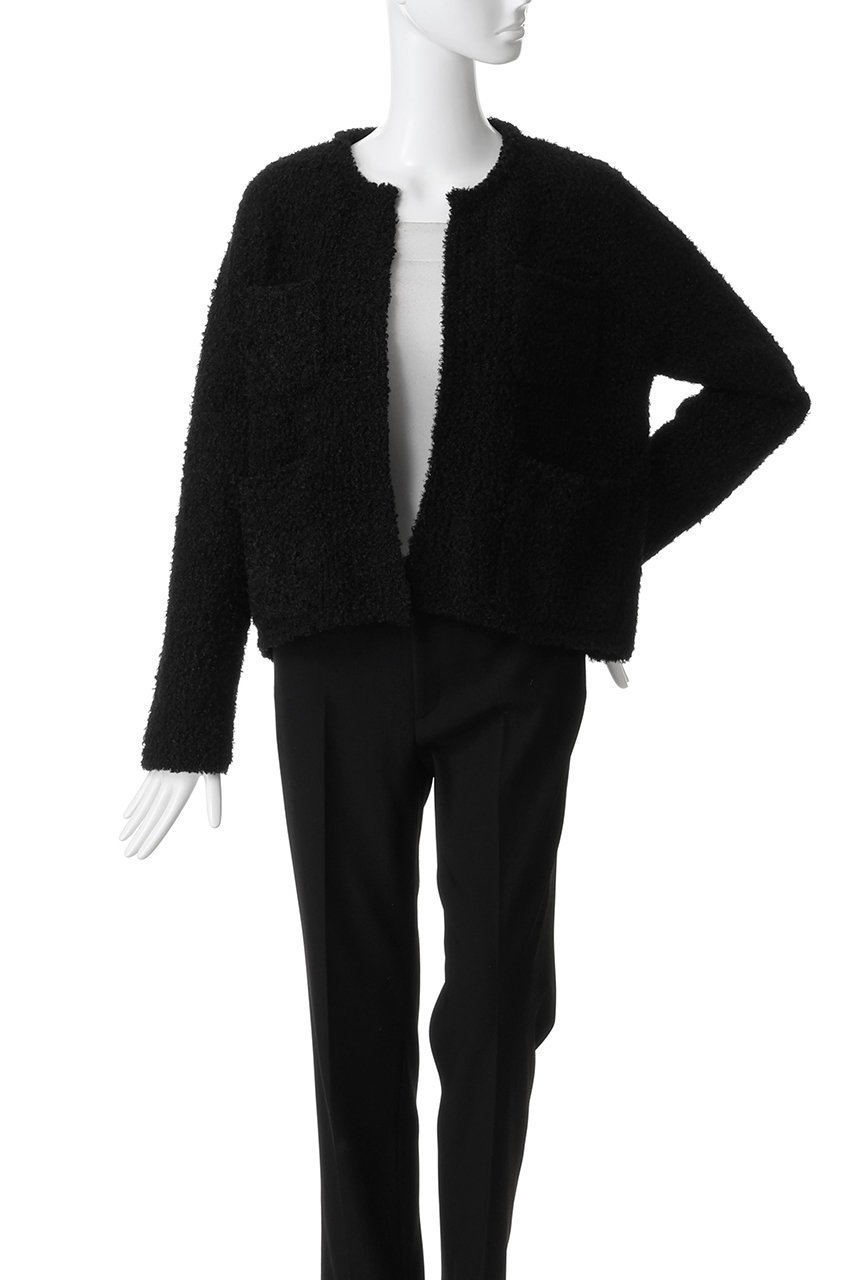 【ミズイロ インド/mizuiro ind】のhairly crew neck C/D with pockets カーディガン 人気、トレンドファッション・服の通販 founy(ファニー) 　ファッション　Fashion　レディースファッション　Fashion for Women　トップス・カットソー　Cut & Sew Tops　ニット　Knit Tops & Sweaters　カーディガン・羽織り　Layered Style Cardigans　カーディガン　Cardigan, Knitwear　ショート　Short, Short Length　バランス　Balance, Style Balance　フレア　Flare, Flared　ベーシック　Basic, Essential　マニッシュ　Mannish, Boyish　新作・新入荷　New Arrivals / New In　other-2|ID: prp329100004699964 ipo3291000000033936606