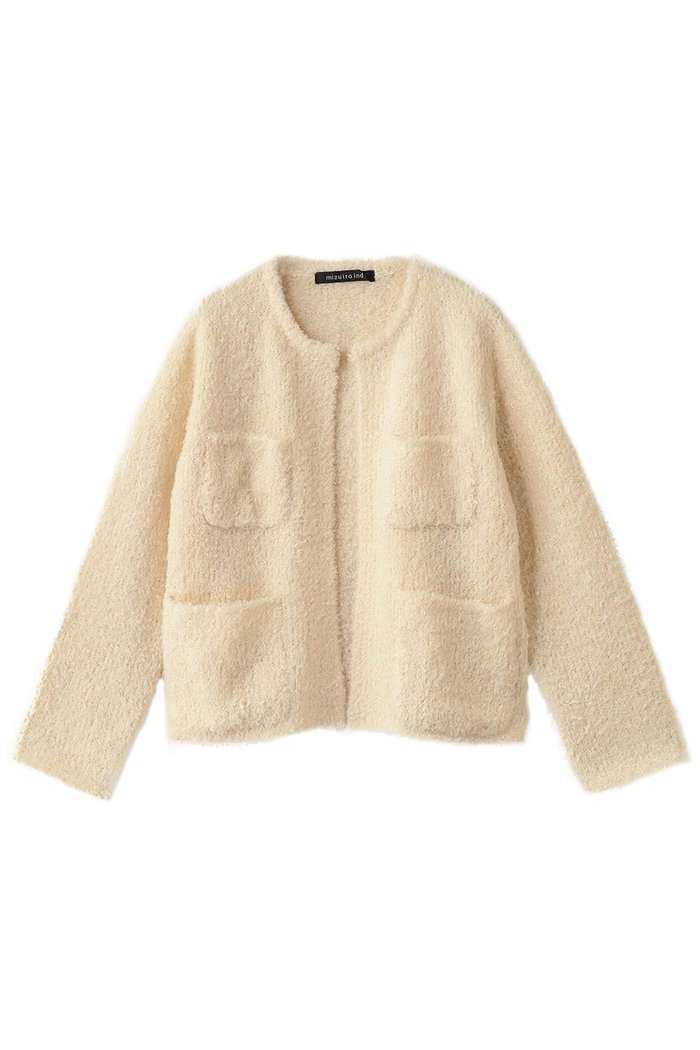 【ミズイロ インド/mizuiro ind】のポケット付きヘアリークルーネックカーディガン インテリア・キッズ・メンズ・レディースファッション・服の通販 founy(ファニー) https://founy.com/ ファッション Fashion レディースファッション Fashion for Women トップス・カットソー Cut & Sew Tops ニット Knit Tops & Sweaters カーディガン・羽織り Layered Style Cardigans カーディガン Cardigan, Knitwear ショート Short, Short Length バランス Balance, Style Balance フレア Flare, Flared ベーシック Basic, Essential ポケット Pocket, Pocket Detail マニッシュ Mannish, Boyish 再入荷 Restock / Back in Stock |ID: prp329100004699964 ipo3291000000035743611