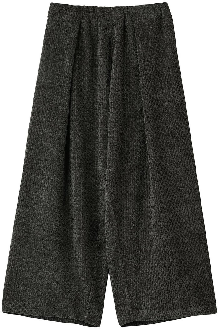 【ミズイロ インド/mizuiro ind】のvelour JQ tucked PT パンツ インテリア・キッズ・メンズ・レディースファッション・服の通販 founy(ファニー) https://founy.com/ ファッション Fashion レディースファッション Fashion for Women パンツ Pants & Trousers エレガント 上品 Elegant ジャカード／ジャガード Jacquard, Woven Pattern スウェット / スエット Sweatshirt, Sweatwear ドレープ Drape, Draping Fabric ベロア Velour, Soft Velvet A/W・秋冬 Autumn/Winter |ID: prp329100004699968 ipo3291000000033936625