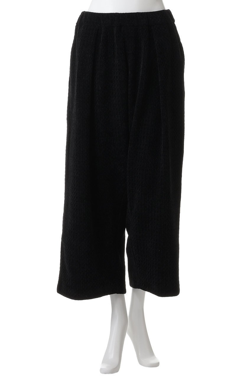 【ミズイロ インド/mizuiro ind】のvelour JQ tucked PT パンツ 人気、トレンドファッション・服の通販 founy(ファニー) 　ファッション　Fashion　レディースファッション　Fashion for Women　パンツ　Pants & Trousers　エレガント 上品　Elegant　ジャカード／ジャガード　Jacquard, Woven Pattern　スウェット / スエット　Sweatshirt, Sweatwear　ドレープ　Drape, Draping Fabric　ベロア　Velour, Soft Velvet　A/W・秋冬　Autumn/Winter　other-2|ID: prp329100004699968 ipo3291000000033936629