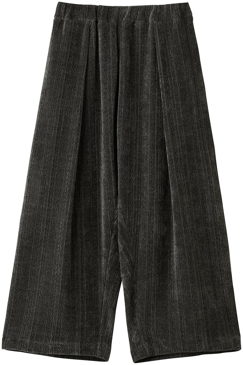【ミズイロ インド/mizuiro ind】のvelour JQ tucked PT パンツ インテリア・キッズ・メンズ・レディースファッション・服の通販 founy(ファニー) 　ファッション　Fashion　レディースファッション　Fashion for Women　パンツ　Pants & Trousers　エレガント 上品　Elegant　ジャカード／ジャガード　Jacquard, Woven Pattern　スウェット / スエット　Sweatshirt, Sweatwear　ドレープ　Drape, Draping Fabric　ベロア　Velour, Soft Velvet　A/W・秋冬　Autumn/Winter　grayA|ID: prp329100004699968 ipo3291000000034121920