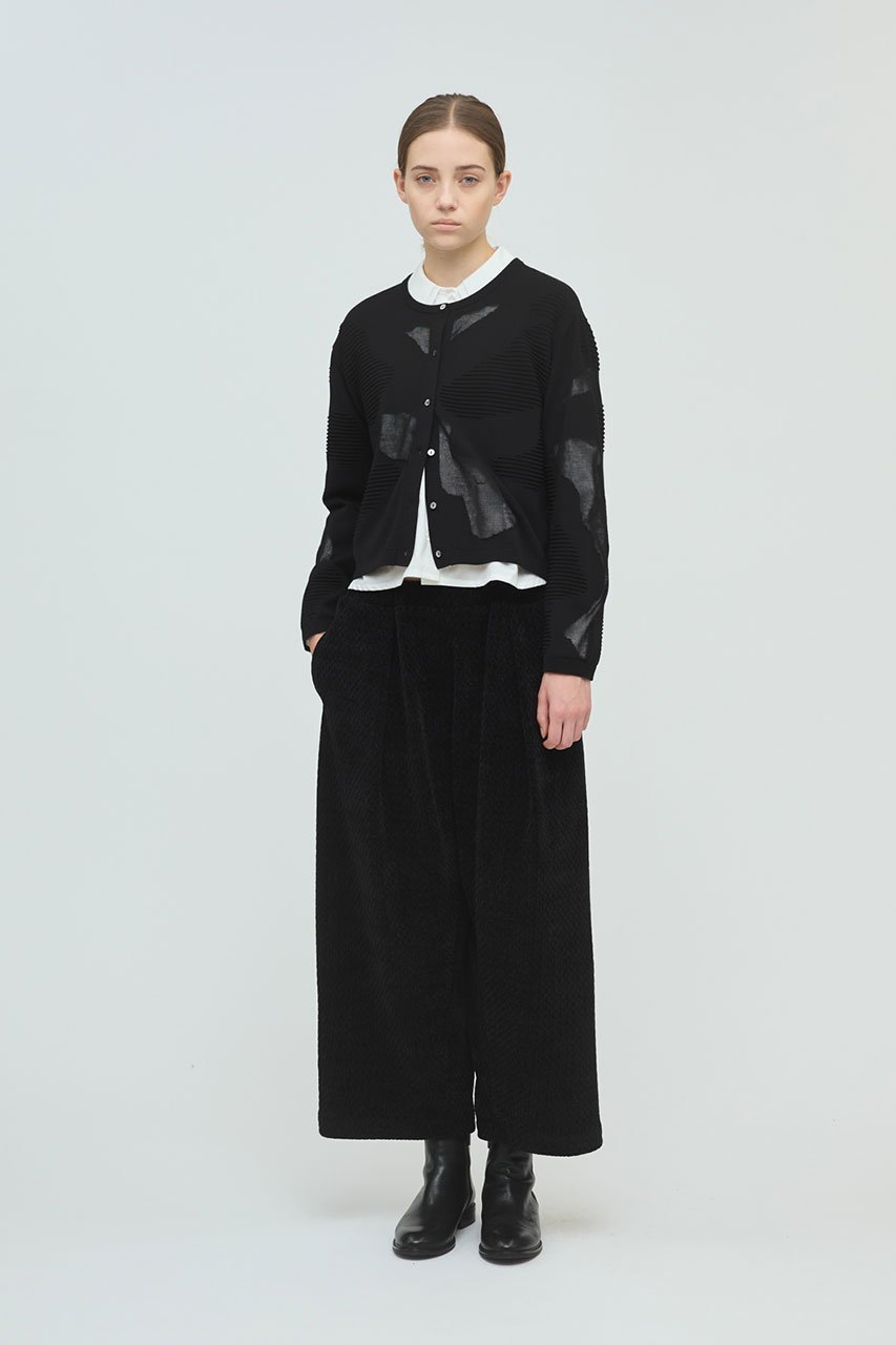 【ミズイロ インド/mizuiro ind】のベロアジャカードタックパンツ 人気、トレンドファッション・服の通販 founy(ファニー) 　ファッション　Fashion　レディースファッション　Fashion for Women　パンツ　Pants & Trousers　エレガント 上品　Elegant　ジャカード／ジャガード　Jacquard, Woven Pattern　スウェット / スエット　Sweatshirt, Sweatwear　ドレープ　Drape, Draping Fabric　ベロア　Velour, Soft Velvet　A/W・秋冬　Autumn/Winter　other-6|ID: prp329100004699968 ipo3291000000035597055