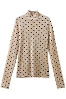 【メゾンスペシャル/MAISON SPECIAL】のVelor Mesh Dot Tops / ベロアメッシュドットタートルトップ 人気、トレンドファッション・服の通販 founy(ファニー) ファッション Fashion レディースファッション Fashion for Women トップス・カットソー Cut & Sew Tops シャツ・ブラウス・オフィスカジュアル Elegant Blouses & Button-Ups ロングTシャツ・Tシャツ Longline T-Shirts & Tees カットソー・ベーシックTシャツ Cut-and-Sewn Tops / Stretch Tees & Basics ベロアトップス Velour Tops / Velvet-Look Items シアー Sheer, See-Through スリーブ Sleeve, Long Sleeve / Short Sleeve ドット Polka Dot, Dot Pattern フェミニン Feminine, Girly ベロア Velour, Soft Velvet ロング Long, Long-Length 新作・新入荷 New Arrivals / New In |ID:prp329100004699973