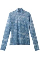 【メゾンスペシャル/MAISON SPECIAL】のPlaid Mesh Tops/チェックメッシュトップス BLU(ブルー)|ID: prp329100004699974 ipo3291000000033936669