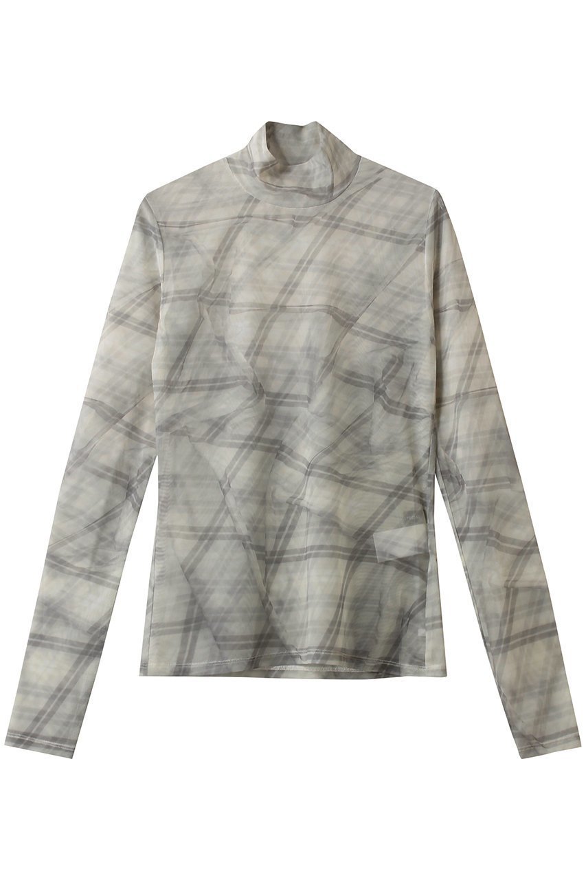 【メゾンスペシャル/MAISON SPECIAL】のPlaid Mesh Tops/チェックメッシュトップス インテリア・キッズ・メンズ・レディースファッション・服の通販 founy(ファニー) 　ファッション　Fashion　レディースファッション　Fashion for Women　トップス・カットソー　Cut & Sew Tops　シャツ・ブラウス・オフィスカジュアル　Elegant Blouses & Button-Ups　ロングTシャツ・Tシャツ　Longline T-Shirts & Tees　カットソー・ベーシックTシャツ　Cut-and-Sewn Tops / Stretch Tees & Basics　キャミ　Camisole, Cami Top　ショート　Short, Short Length　スリーブ　Sleeve, Long Sleeve / Short Sleeve　チェック　Check, Plaid, Tartan　O.WHT(オフホワイト)|ID: prp329100004699974 ipo3291000000035381645