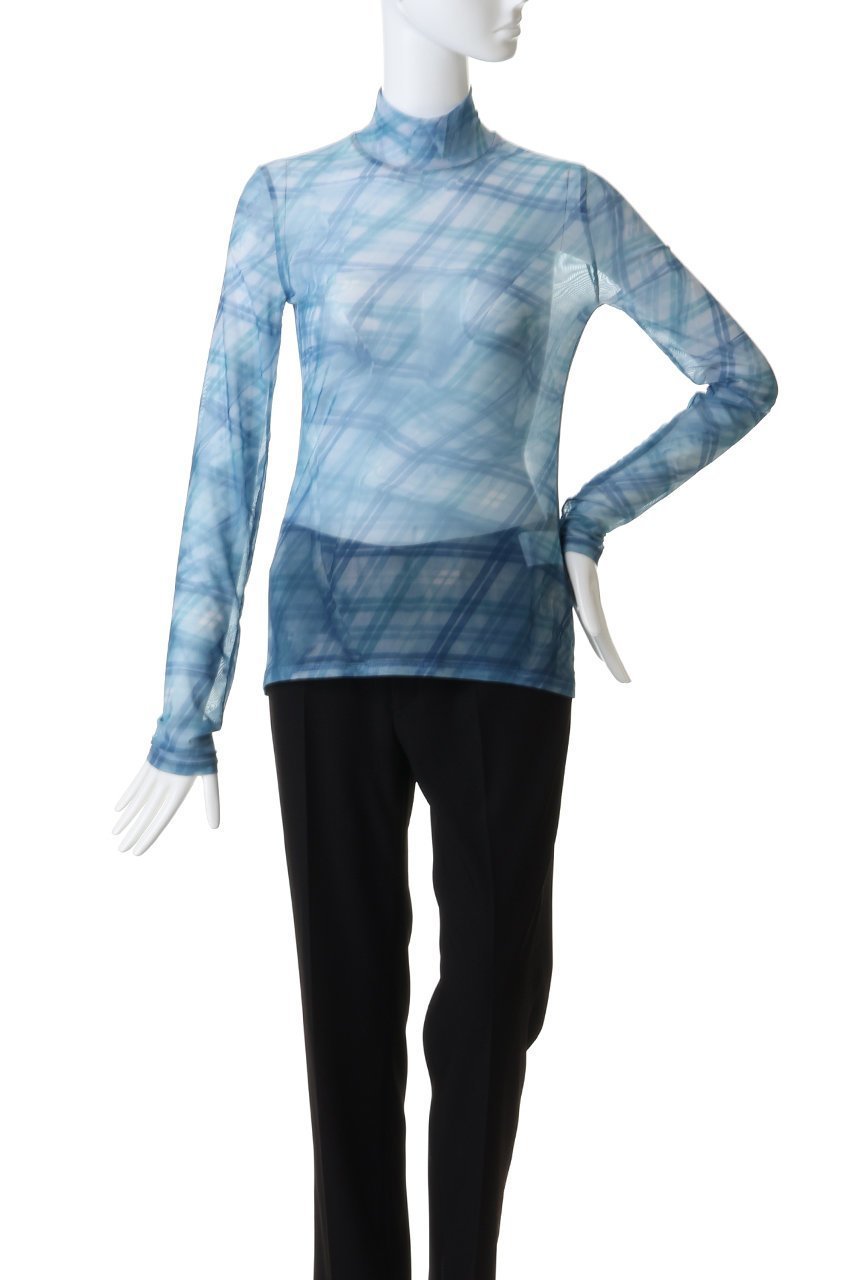 【メゾンスペシャル/MAISON SPECIAL】のPlaid Mesh Tops/チェックメッシュトップス 人気、トレンドファッション・服の通販 founy(ファニー) 　ファッション　Fashion　レディースファッション　Fashion for Women　トップス・カットソー　Cut & Sew Tops　シャツ・ブラウス・オフィスカジュアル　Elegant Blouses & Button-Ups　ロングTシャツ・Tシャツ　Longline T-Shirts & Tees　カットソー・ベーシックTシャツ　Cut-and-Sewn Tops / Stretch Tees & Basics　キャミ　Camisole, Cami Top　ショート　Short, Short Length　スリーブ　Sleeve, Long Sleeve / Short Sleeve　チェック　Check, Plaid, Tartan　other-2|ID: prp329100004699974 ipo3291000000035381648