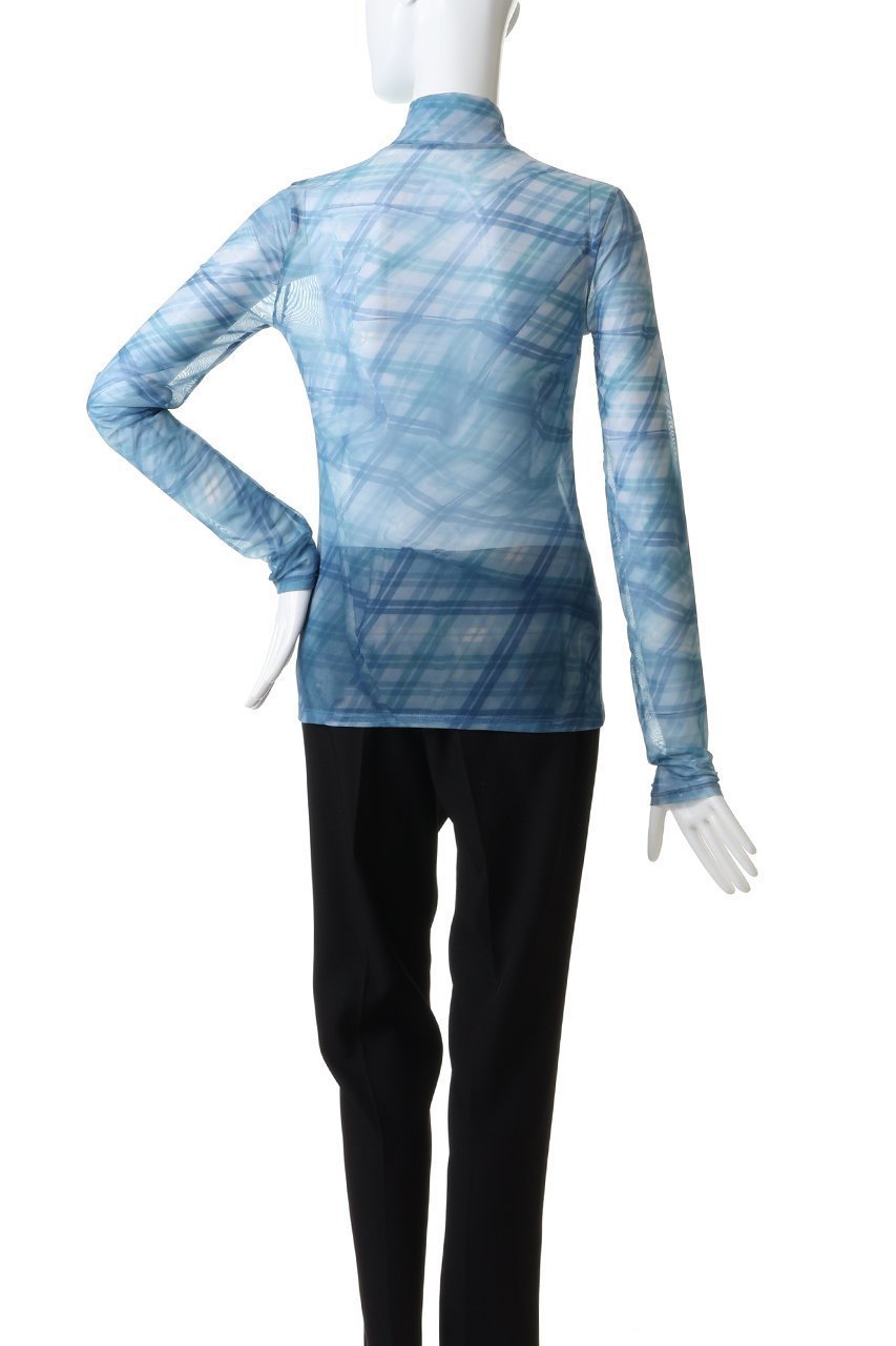 【メゾンスペシャル/MAISON SPECIAL】のPlaid Mesh Tops/チェックメッシュトップス 人気、トレンドファッション・服の通販 founy(ファニー) 　ファッション　Fashion　レディースファッション　Fashion for Women　トップス・カットソー　Cut & Sew Tops　シャツ・ブラウス・オフィスカジュアル　Elegant Blouses & Button-Ups　ロングTシャツ・Tシャツ　Longline T-Shirts & Tees　カットソー・ベーシックTシャツ　Cut-and-Sewn Tops / Stretch Tees & Basics　キャミ　Camisole, Cami Top　ショート　Short, Short Length　スリーブ　Sleeve, Long Sleeve / Short Sleeve　チェック　Check, Plaid, Tartan　other-4|ID: prp329100004699974 ipo3291000000035381651