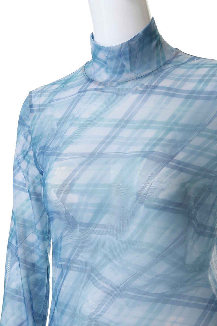 【メゾンスペシャル/MAISON SPECIAL】のPlaid Mesh Tops/チェックメッシュトップス 人気、トレンドファッション・服の通販 founy(ファニー) 　ファッション　Fashion　レディースファッション　Fashion for Women　トップス・カットソー　Cut & Sew Tops　シャツ・ブラウス・オフィスカジュアル　Elegant Blouses & Button-Ups　ロングTシャツ・Tシャツ　Longline T-Shirts & Tees　カットソー・ベーシックTシャツ　Cut-and-Sewn Tops / Stretch Tees & Basics　キャミ　Camisole, Cami Top　ショート　Short, Short Length　スリーブ　Sleeve, Long Sleeve / Short Sleeve　チェック　Check, Plaid, Tartan　other-5|ID: prp329100004699974 ipo3291000000035381652